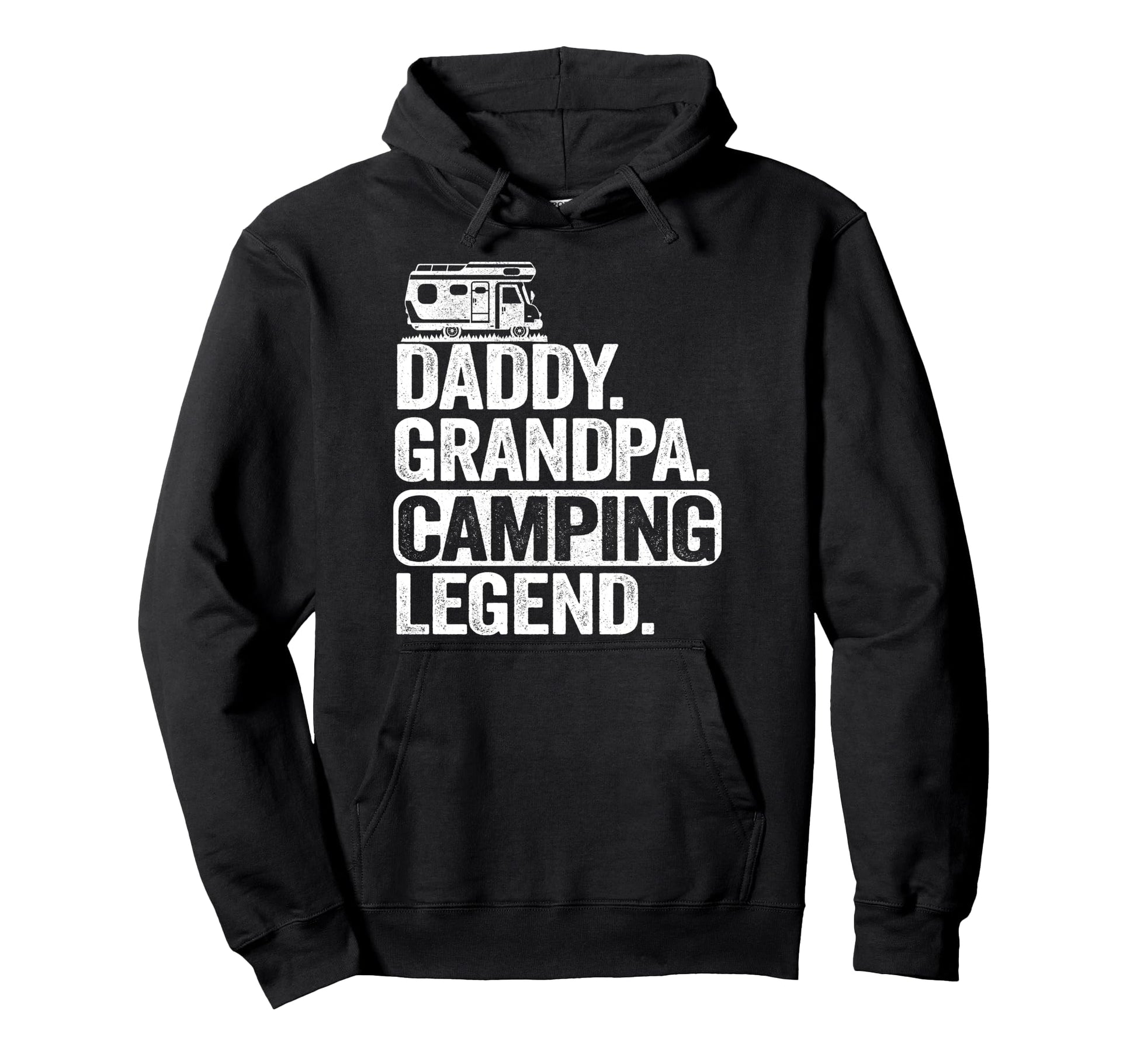Daddy Grandpa Camping Legend Rv Captain Hoodie - Trendy Graphic Men Women - T-Shirt, Sweatshirt, Hoodie