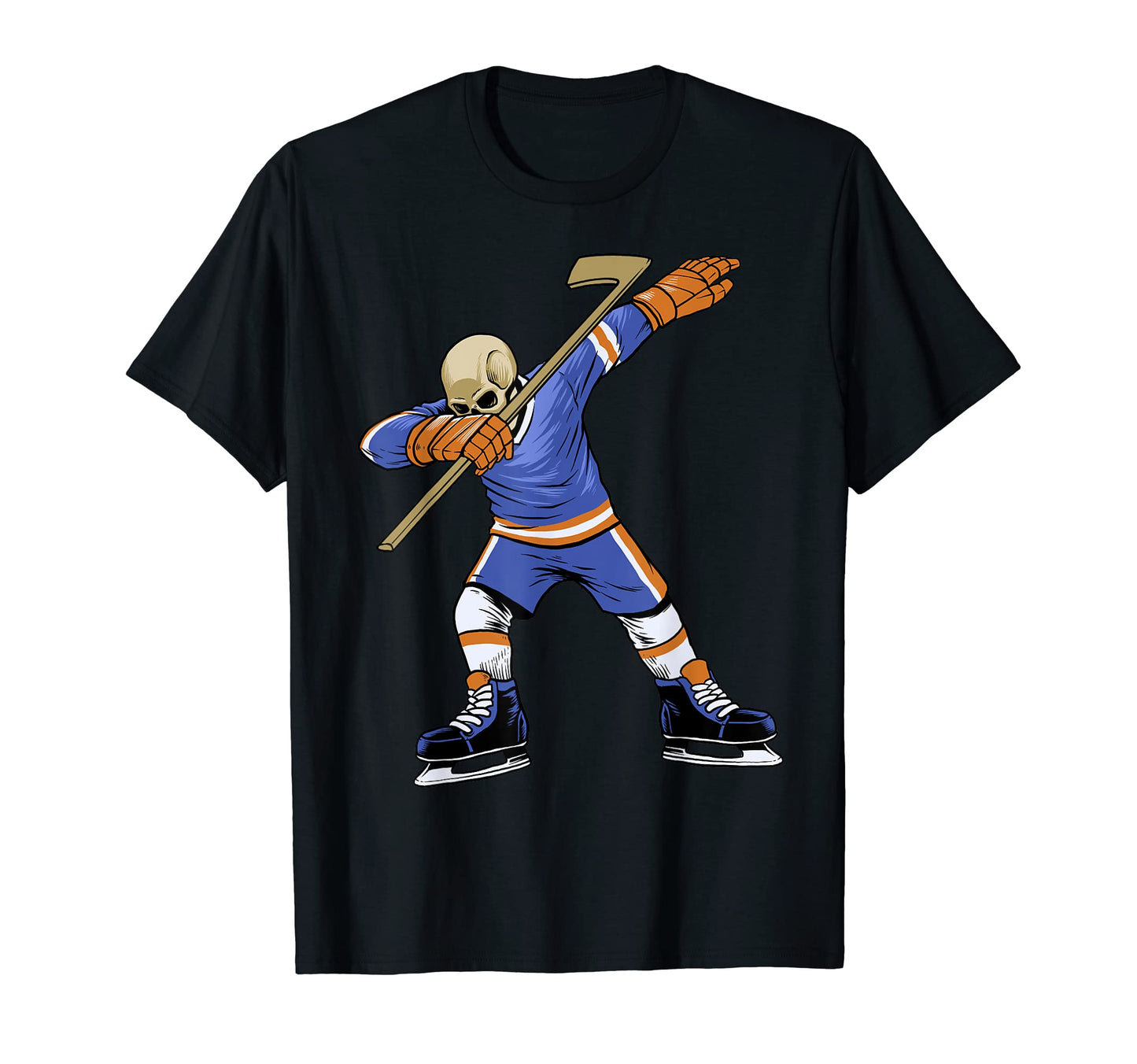 Hockey Dabbing Skull Gifts Dad Bzr T-Shirt - Custom Art Print Men Women - T-Shirt, Sweatshirt, Hoodie