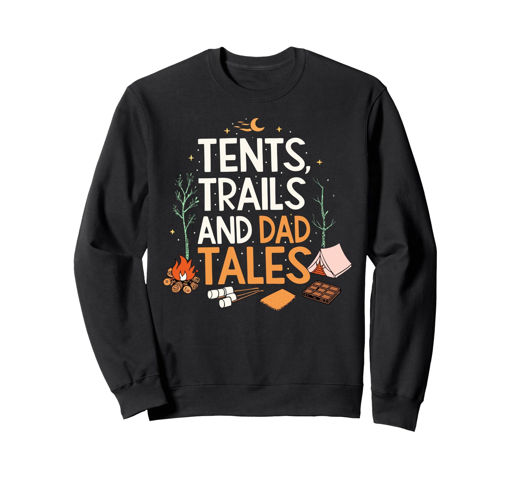 Happy Fathers Day Campfire Nature Sweatshirt - Streetwear Style Men Women - T-Shirt, Sweatshirt, Hoodie