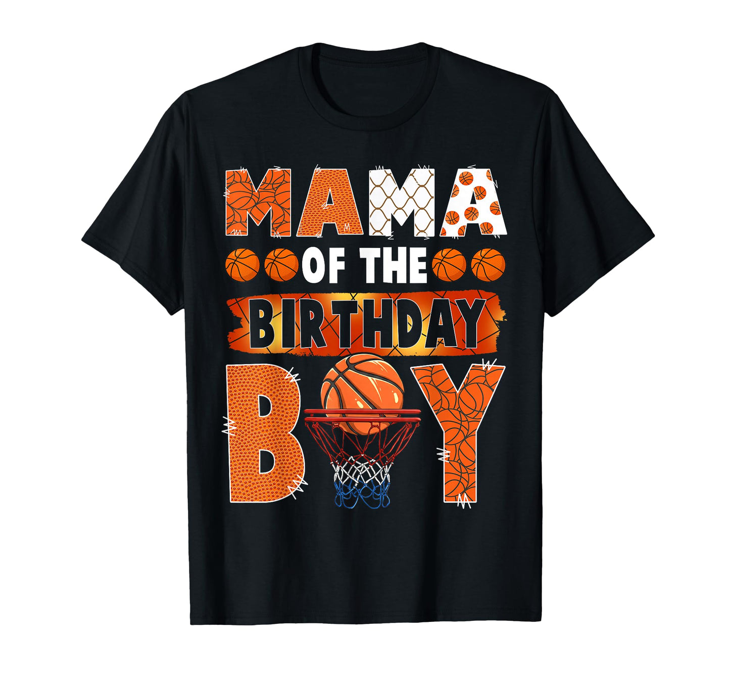 Mama Birthday Basketball Lover Matching T-Shirt - Minimalist Print Unisex - T-Shirt, Sweatshirt, Hoodie