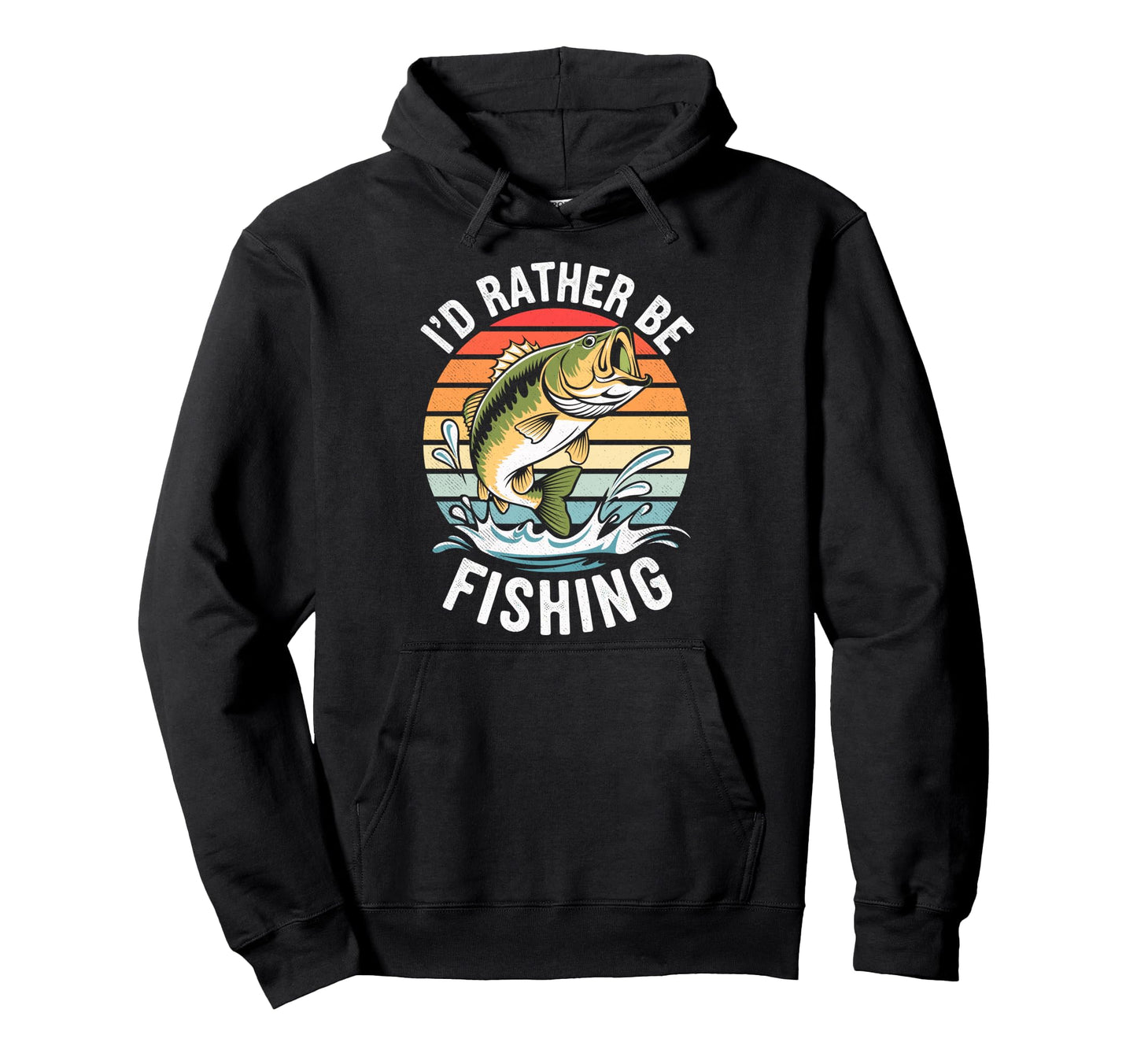 Id Rather Be Fishing Fish Fan Hoodie - Minimalist Print for Adults - T-Shirt, Sweatshirt, Hoodie