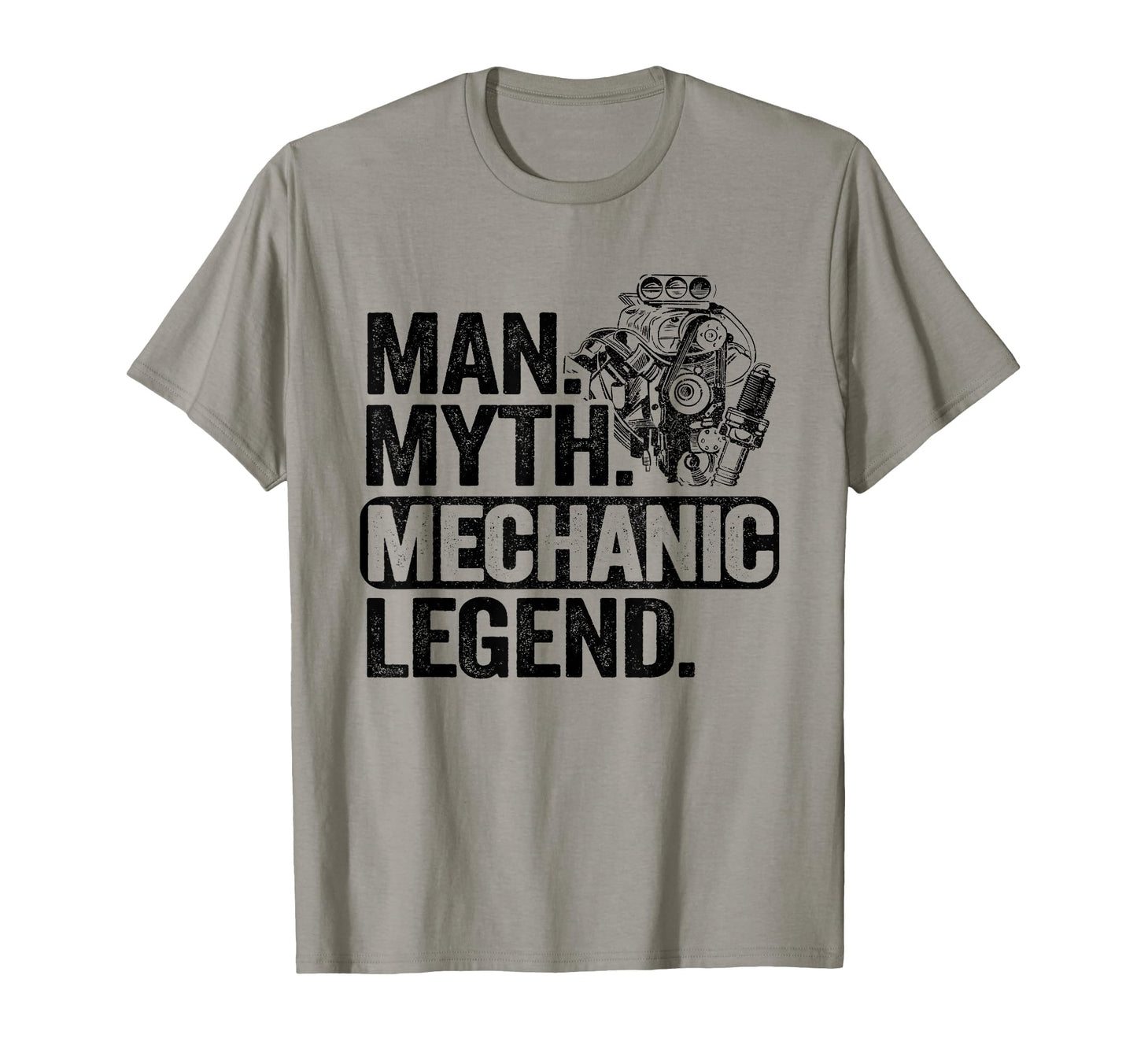 Myth Mechanic Legend Car Guy Garage T-Shirt - Unique Graphic for Adults - T-Shirt, Sweatshirt, Hoodie
