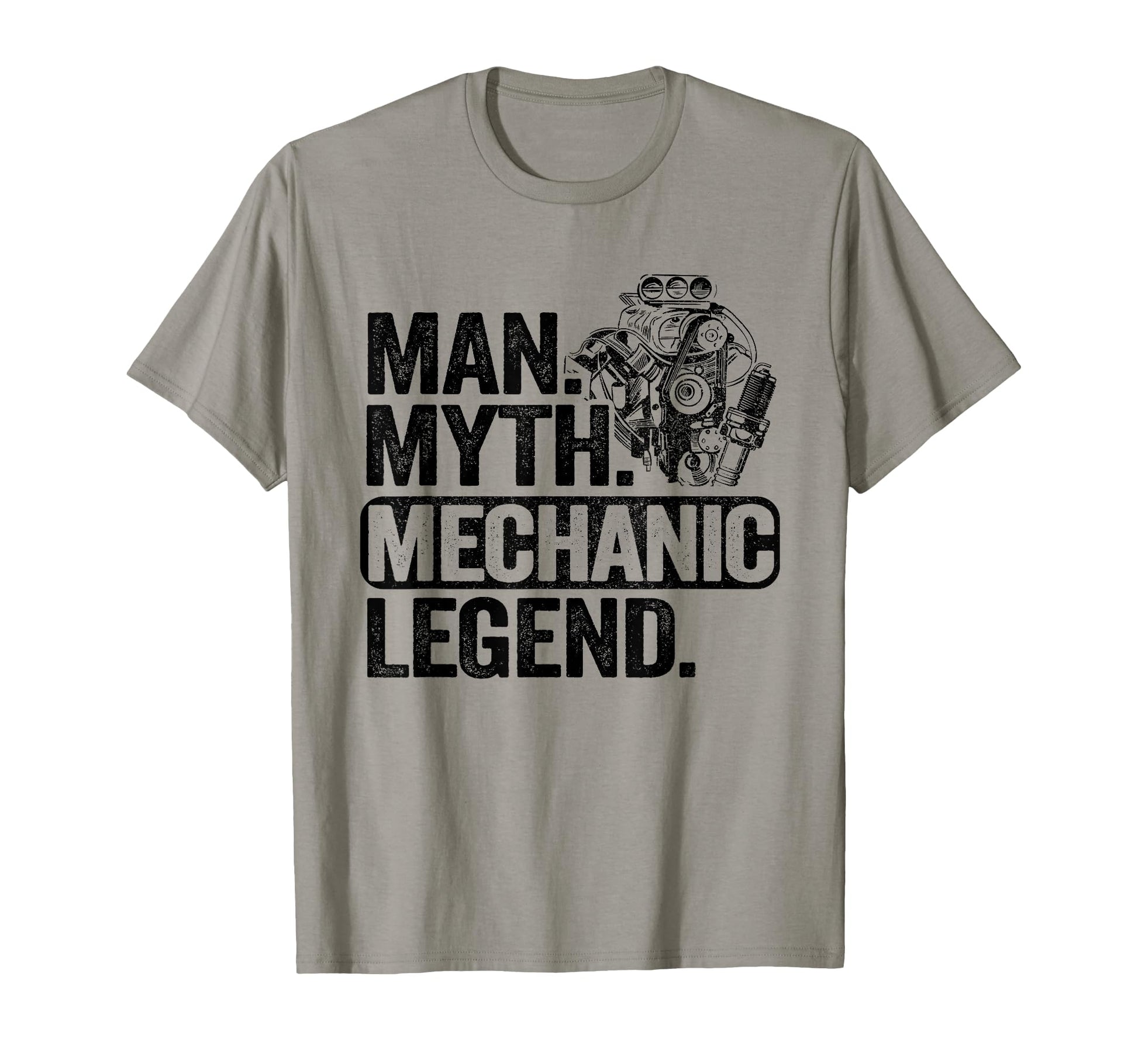 Myth Mechanic Legend Car Guy Garage T-Shirt - Unique Graphic for Adults - T-Shirt, Sweatshirt, Hoodie