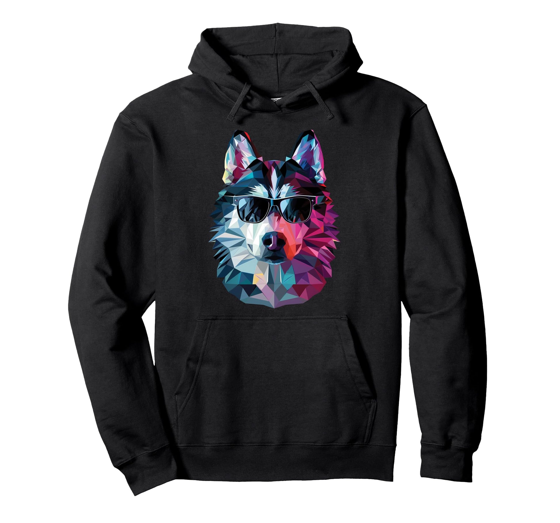 Dog Dad Mom Sunglasses Alaskan Husky Hoodie - Trendy Graphic Unisex - T-Shirt, Sweatshirt, Hoodie
