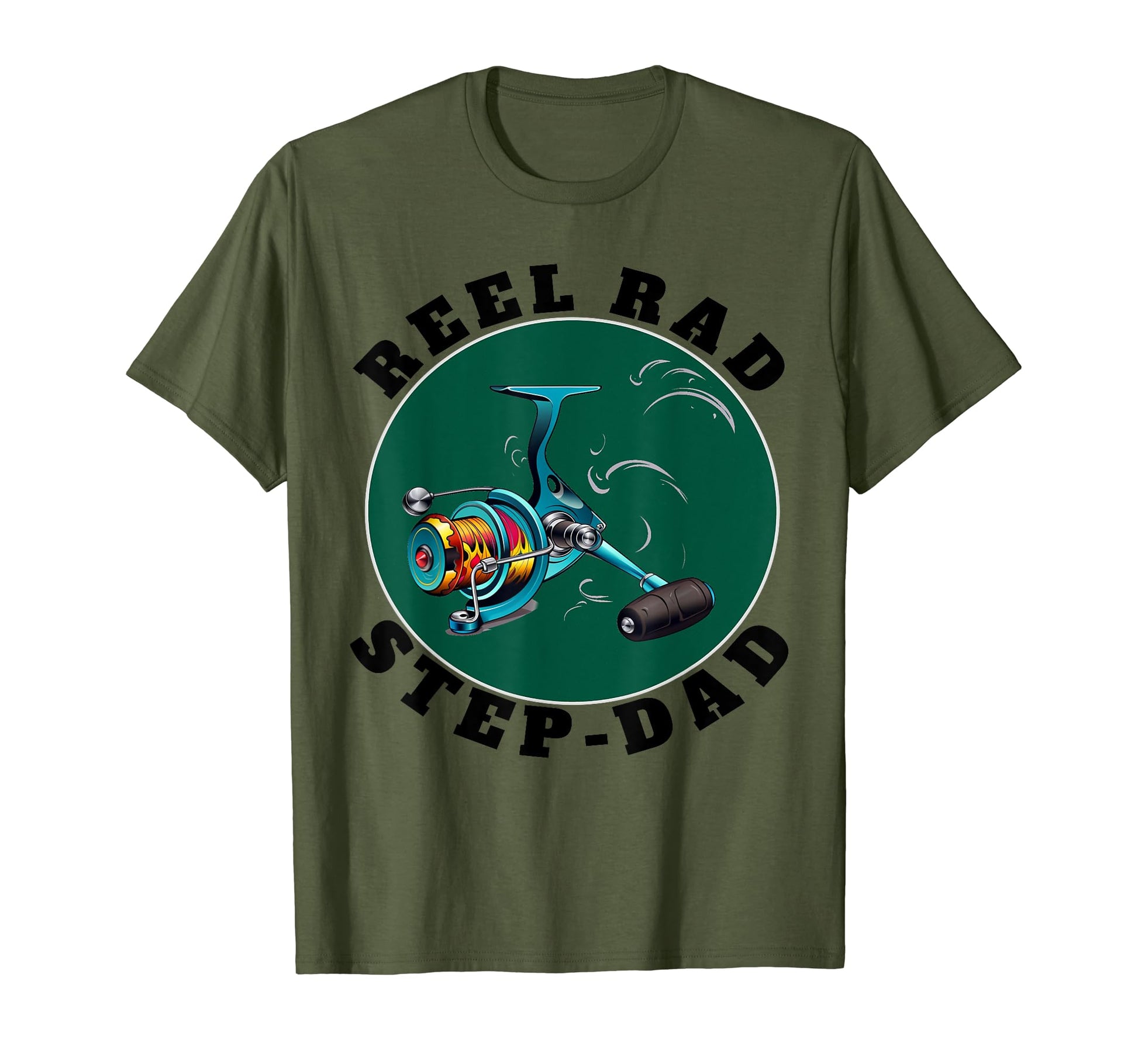 Unique Novelty Reel Rad Mens Step Dad T-Shirt - Aesthetic Graphic Unisex - T-Shirt, Sweatshirt, Hoodie