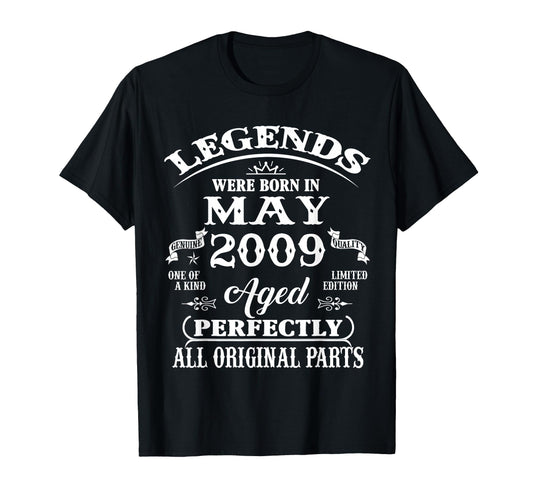 17Th Birthday Gift Legend Born May T-Shirt - Fun Novelty Design for Adults - T-Shirt, Sweatshirt, Hoodie