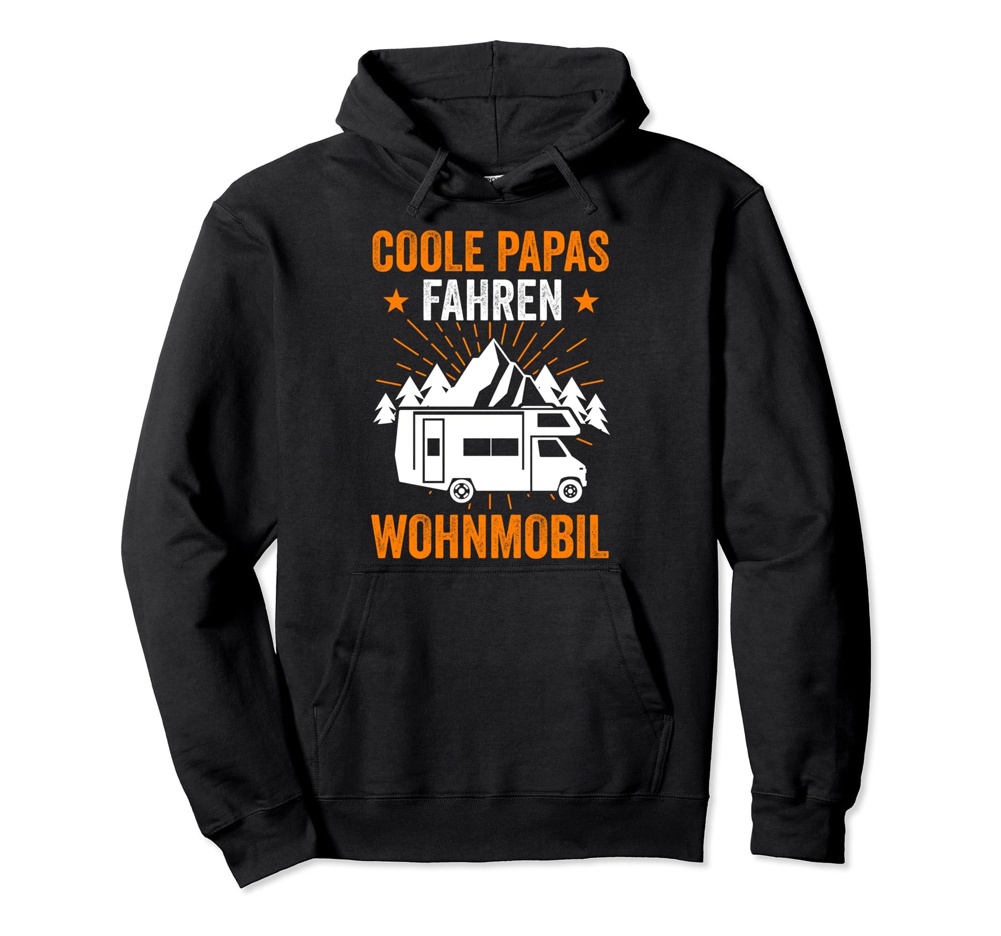 Camping Dad Father Fathers Day Caravan Hoodie - Minimalist Print Unisex - T-Shirt, Sweatshirt, Hoodie