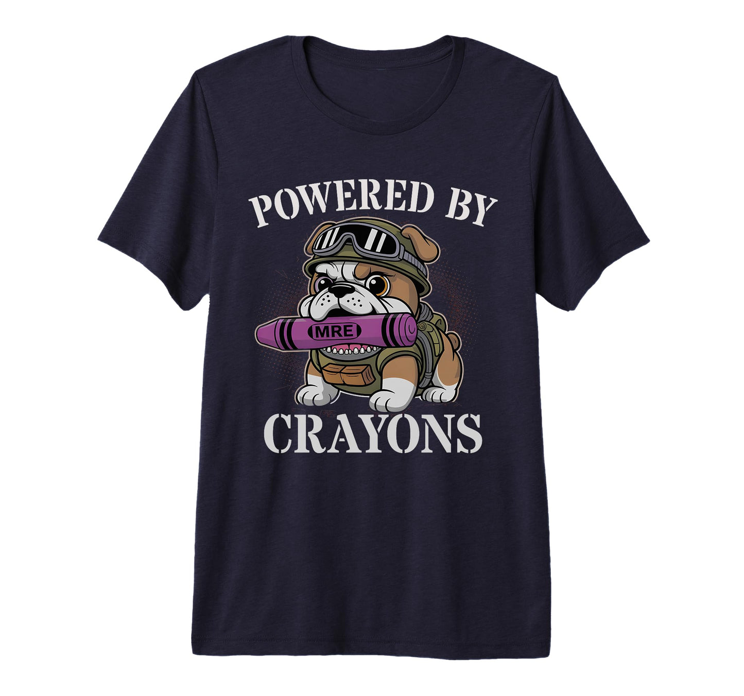 Funny Powered Crayons Squad Military T-Shirt - Novelty Apparel Men Women - T-Shirt, Sweatshirt, Hoodie