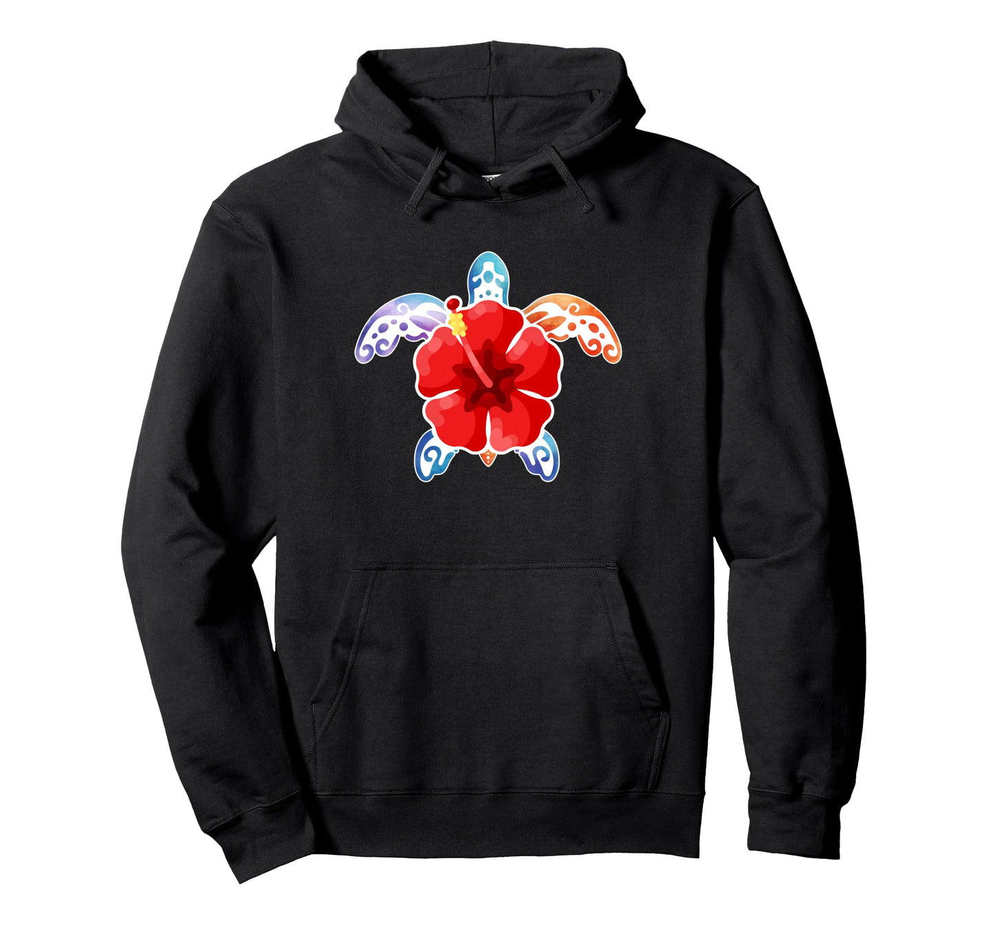 Hawaiian Sea Turtle Tie Dye Tropical Hoodie - Custom Art Print Unisex - T-Shirt, Sweatshirt, Hoodie