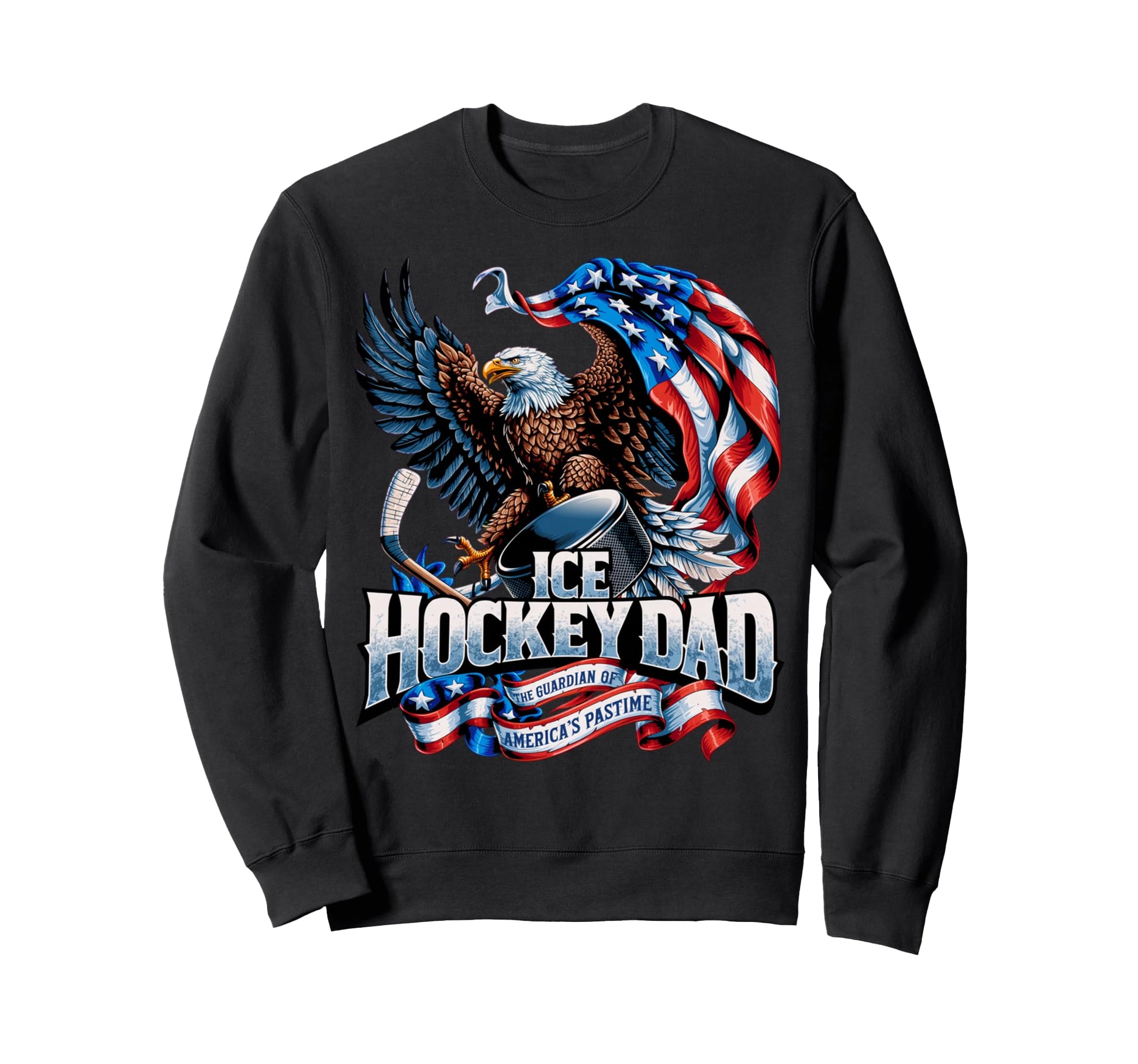 American Flag Patriotic Usa Ice Sweatshirt - Graphic Print for Adults - T-Shirt, Sweatshirt, Hoodie