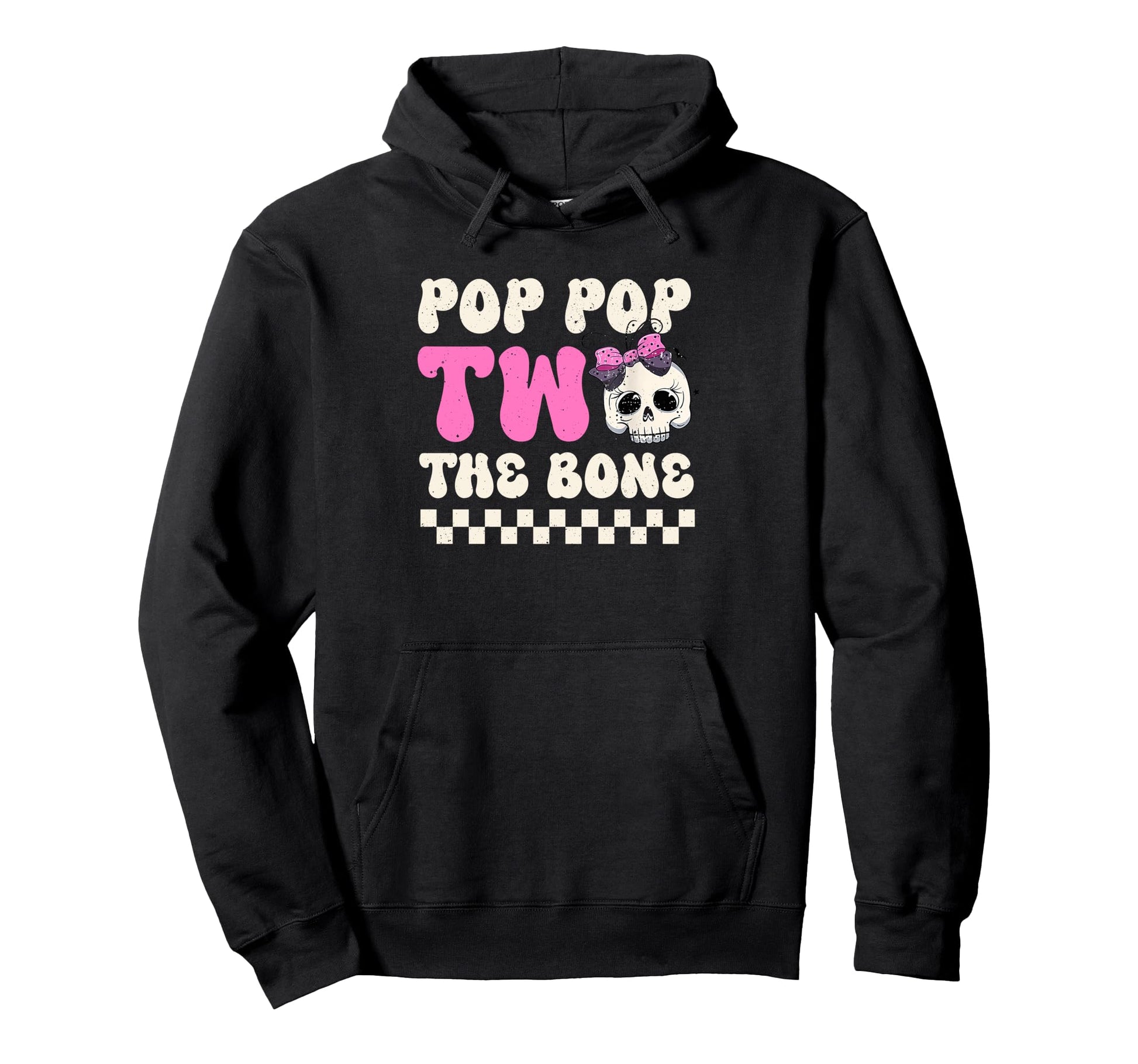 Pop Pop Two Bone Halloween 2Nd Birthday Hoodie - Graphic Print for Adults - T-Shirt, Sweatshirt, Hoodie