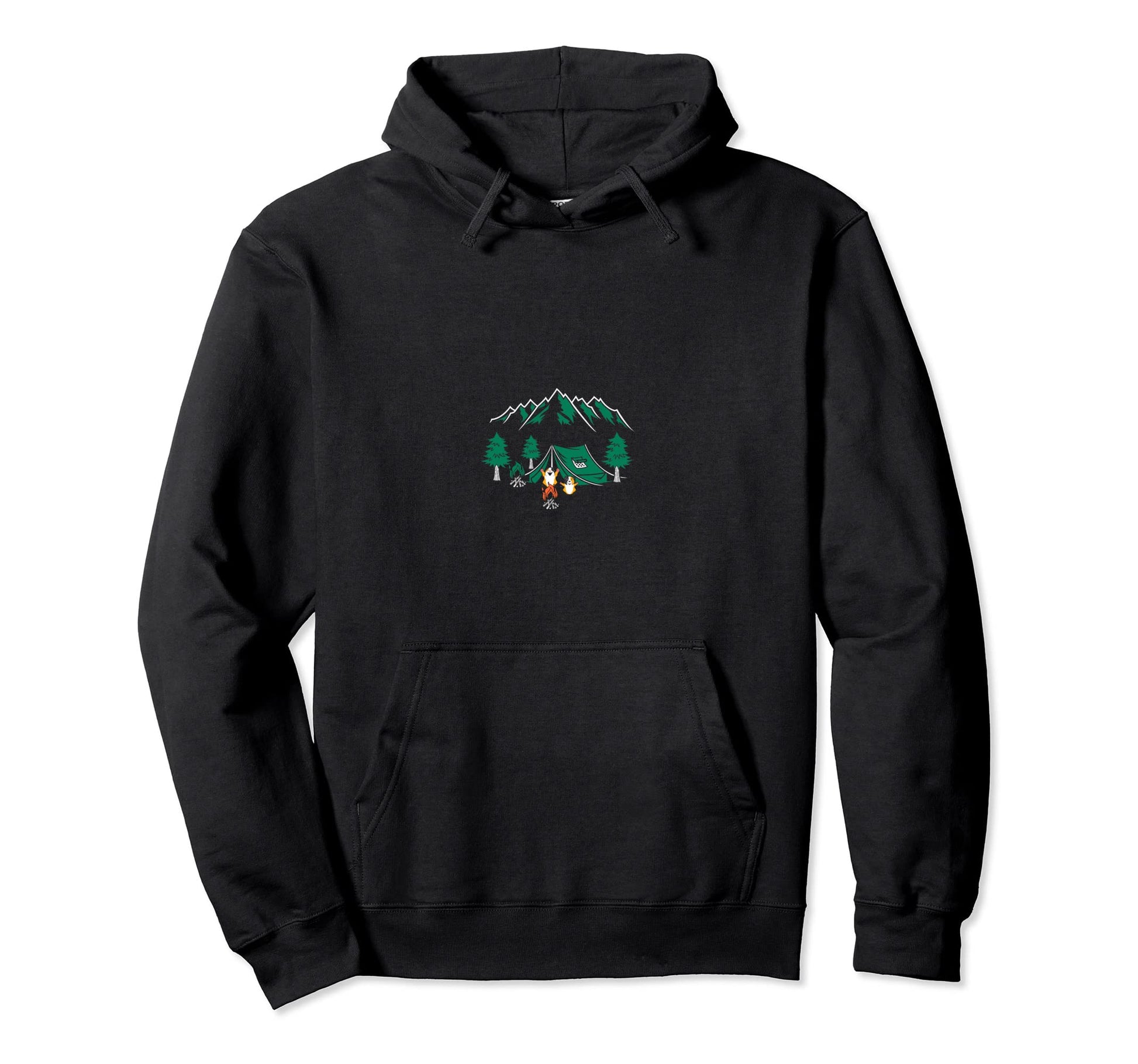 Guinea Pig Going Camping Camper Dad Hoodie - Minimalist Print Unisex - T-Shirt, Sweatshirt, Hoodie