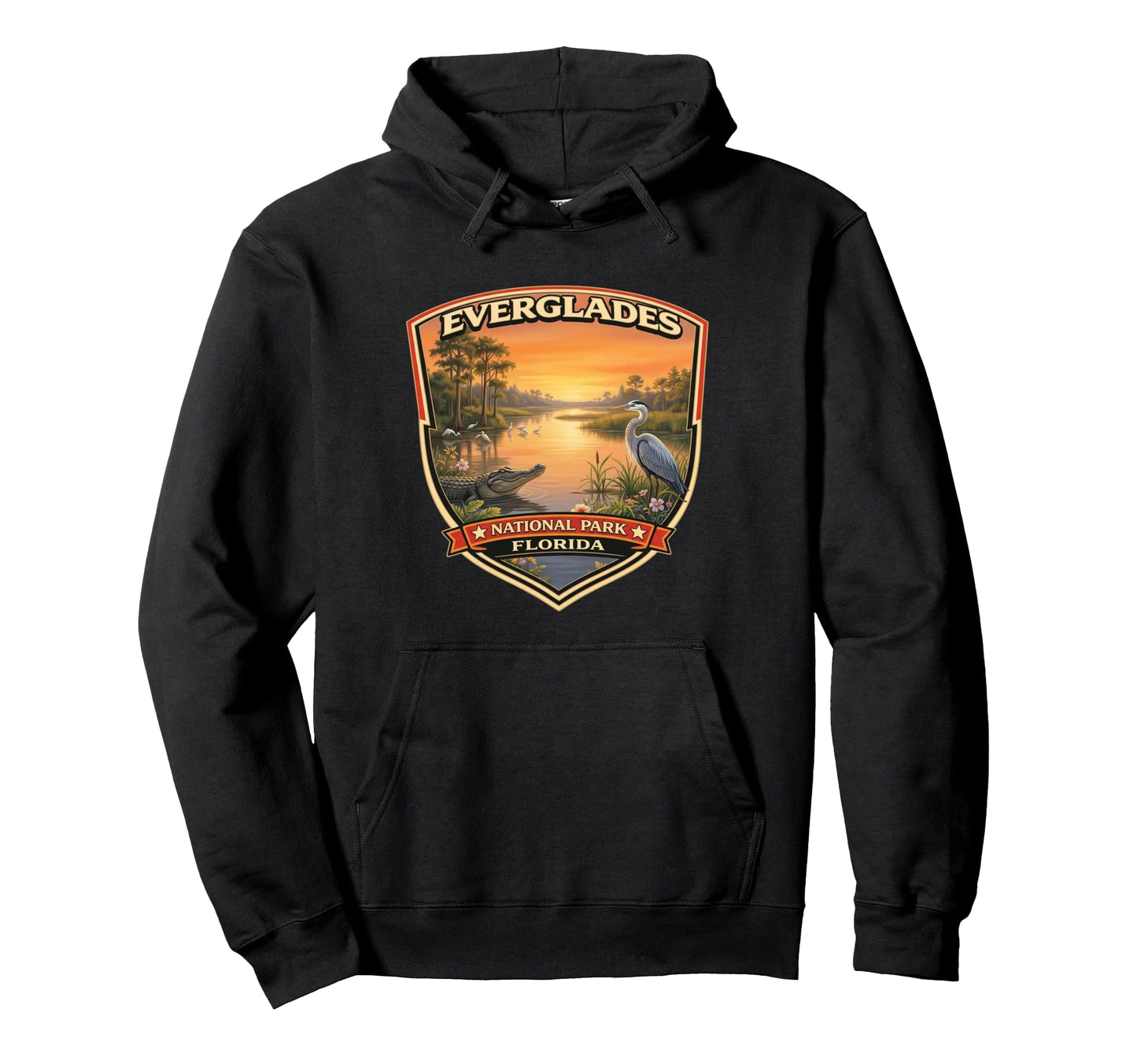 Everglades National Park Florida Wetlands Hoodie - Custom Art Print Unisex - T-Shirt, Sweatshirt, Hoodie