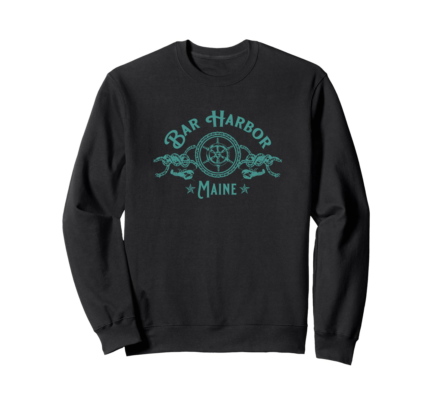 Bar Harbor Maine Lobster Nautical Sweatshirt - Trendy Graphic Unisex - T-Shirt, Sweatshirt, Hoodie