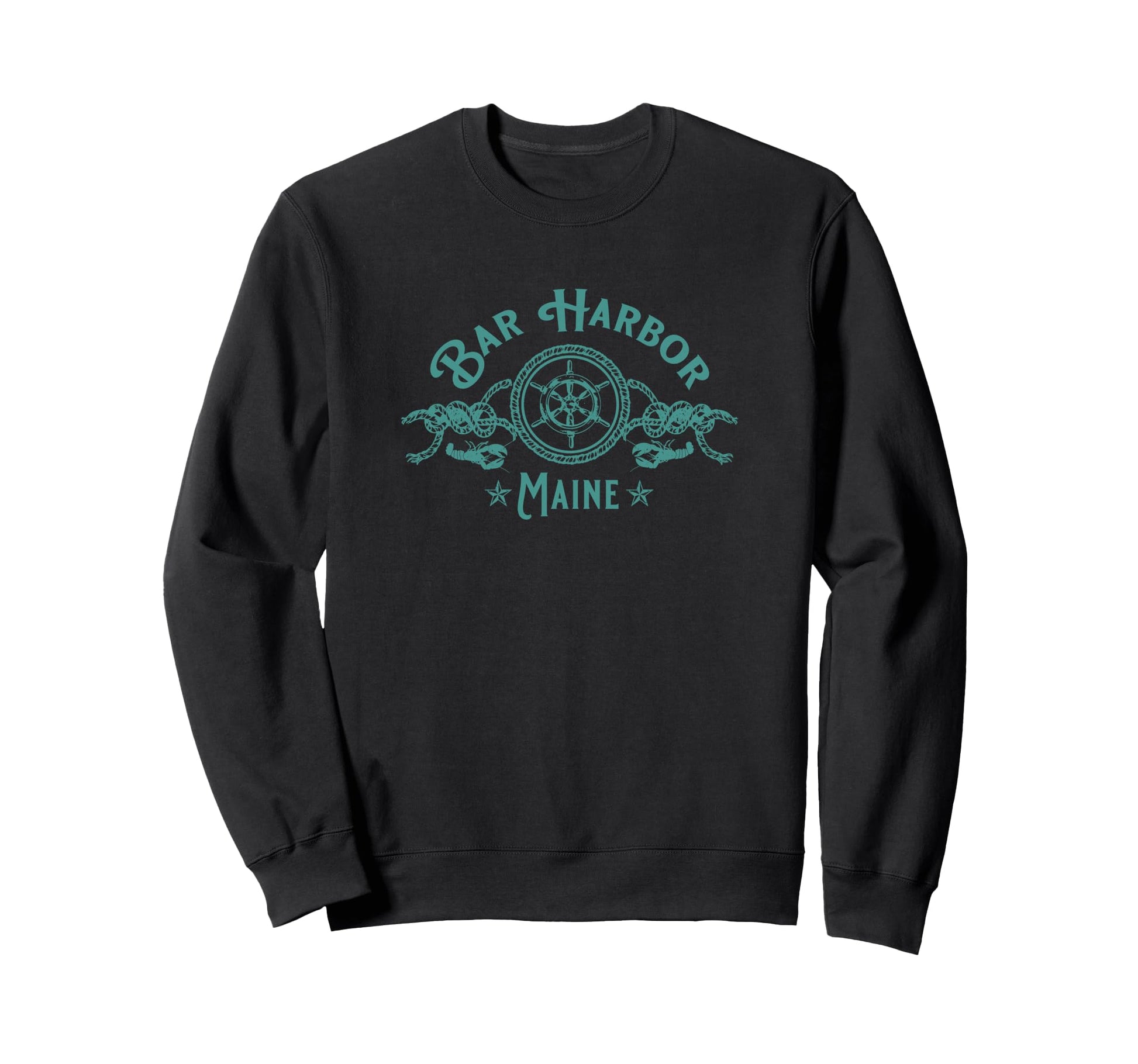 Bar Harbor Maine Lobster Nautical Sweatshirt - Trendy Graphic Unisex - T-Shirt, Sweatshirt, Hoodie