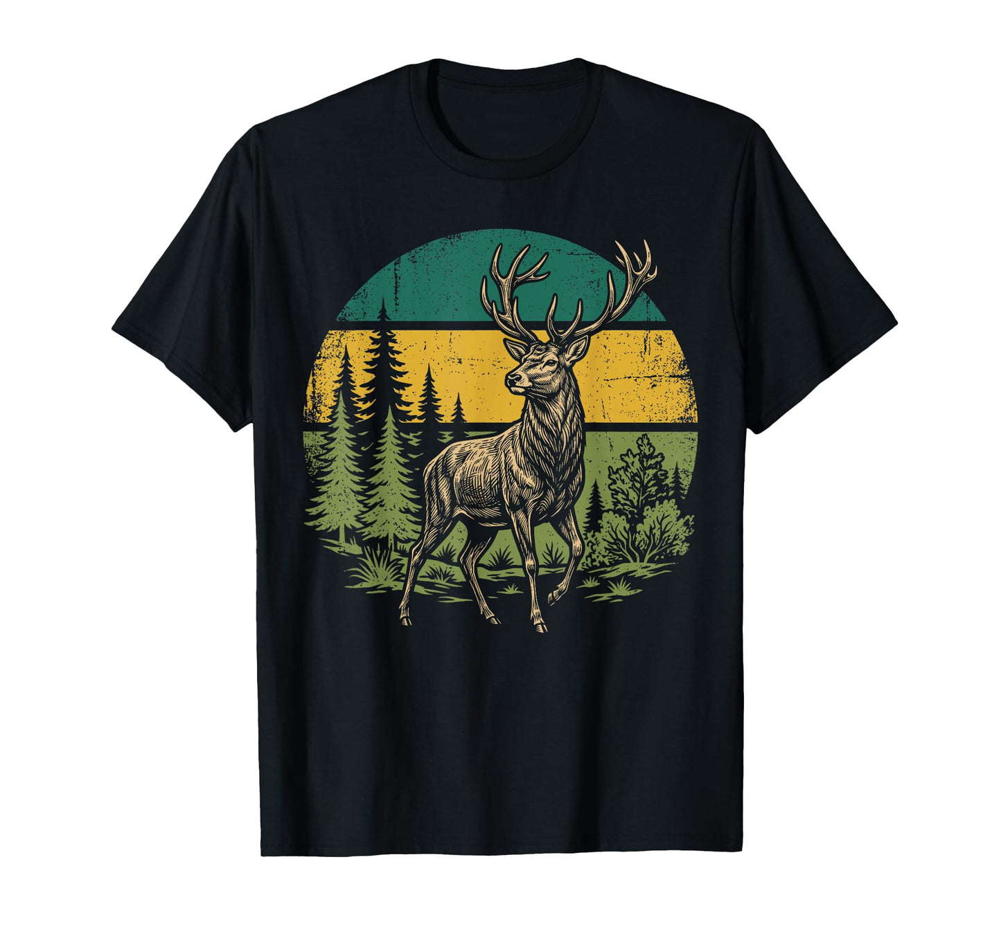 Deer Buck Hunting Forest Wildlife Hunter T-Shirt - Graphic Print Men Women - T-Shirt, Sweatshirt, Hoodie
