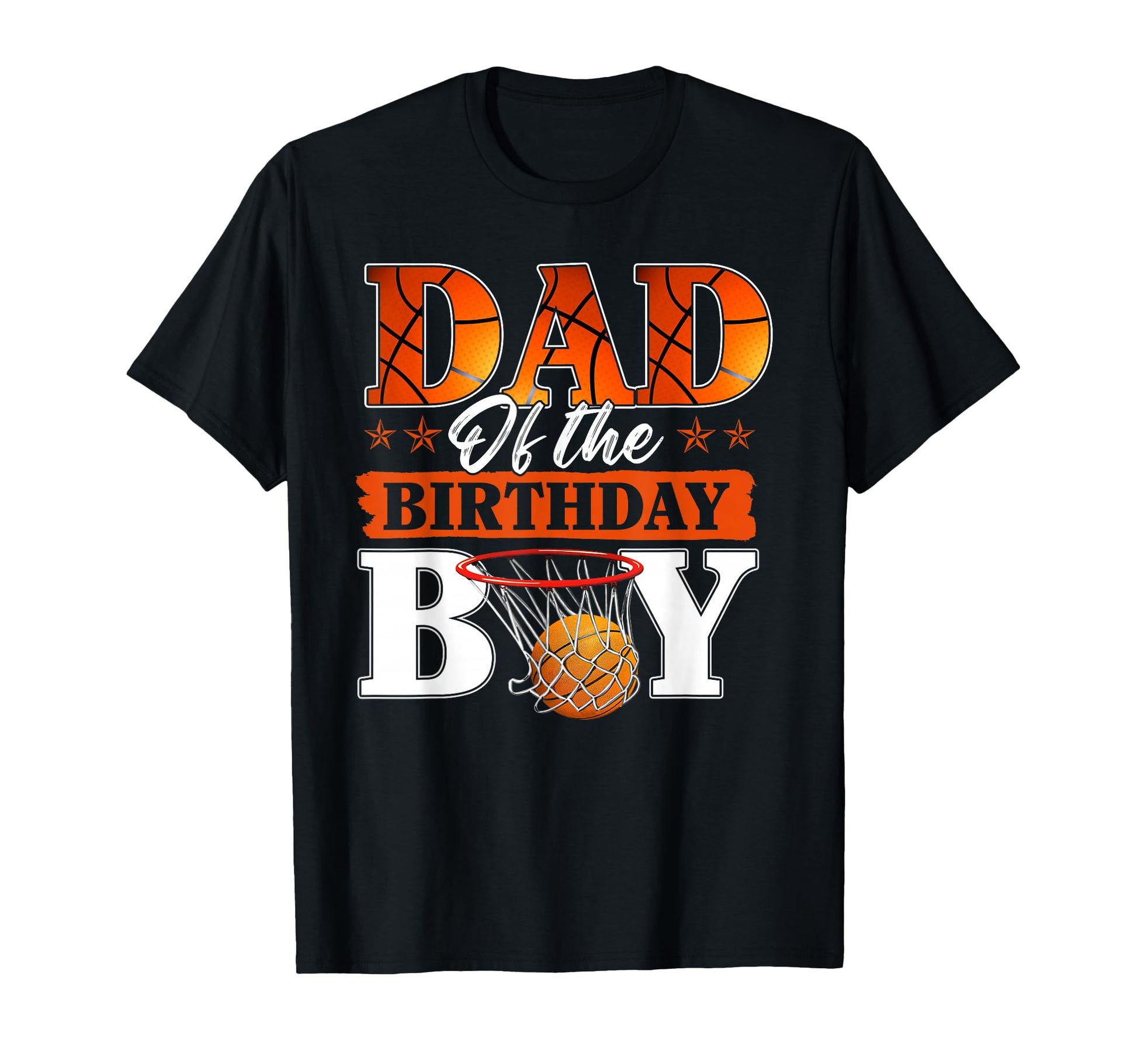 Basketball Dad Birthday Family T-Shirt - Custom Art Print Men Women - T-Shirt, Sweatshirt, Hoodie