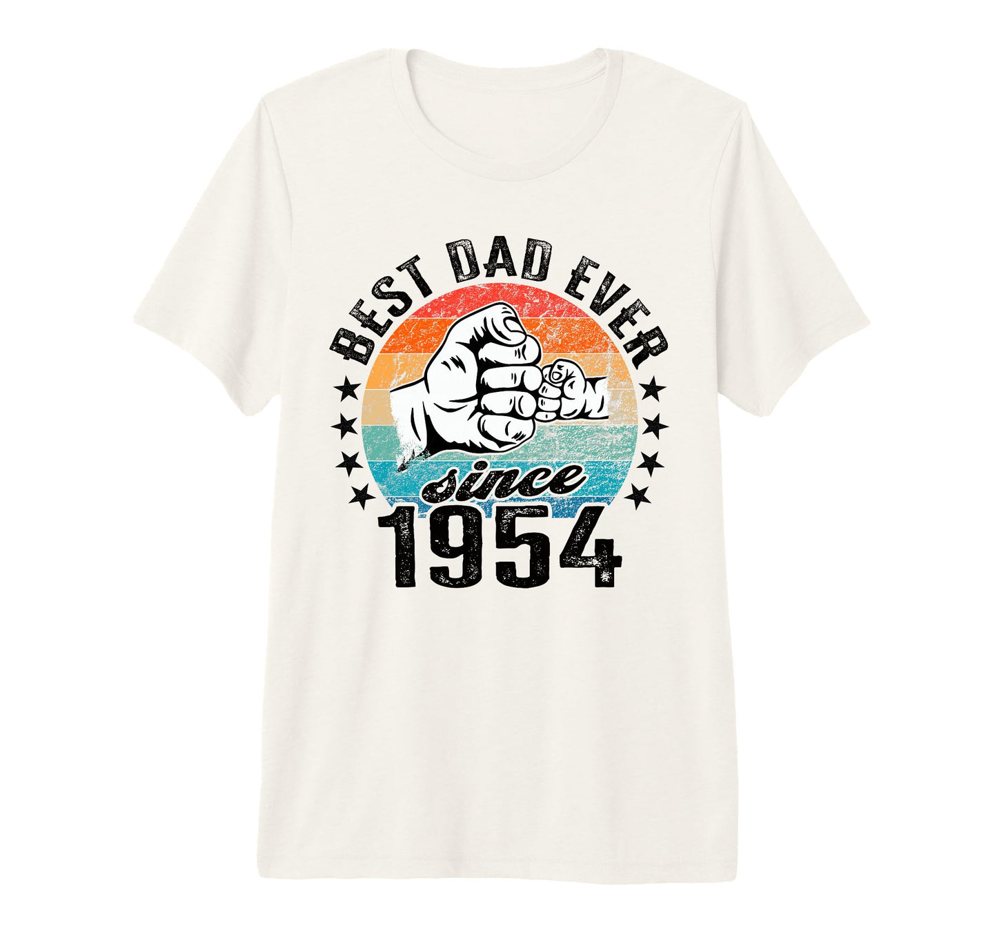 Best Dad World No Joke Dad Since 1954 Tri T-Shirt - Unique Graphic Unisex - T-Shirt, Sweatshirt, Hoodie