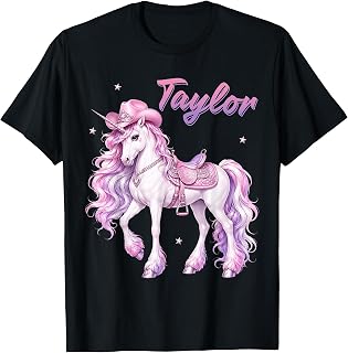 Girl Retro Taylor First Name Personalized Groovy 80's Pink T-Shirt Unisex T-shirt, Sweatshirt, Hoodie, Long Sleeve Tee - T-Shirt, Sweatshirt, Hoodie