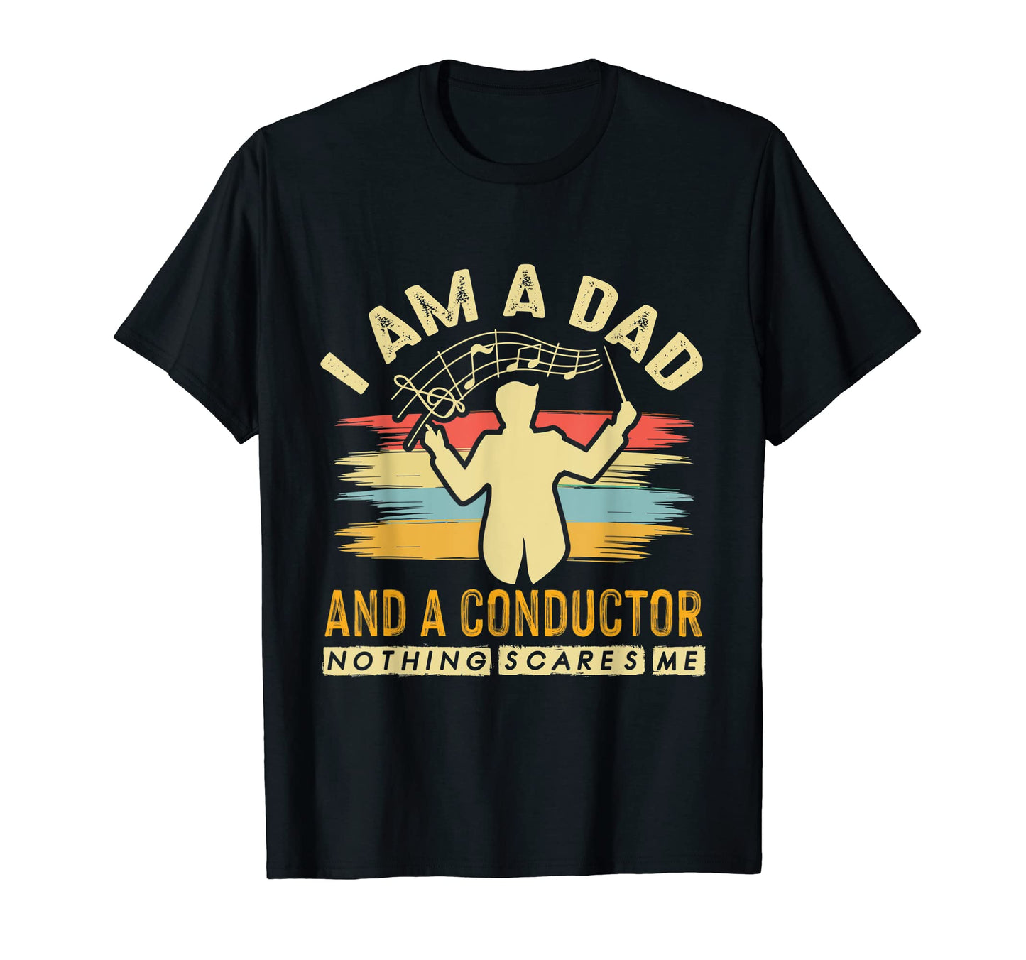 Conductor Dad And Baton Conducting T-Shirt - Custom Art Print for Adults - T-Shirt, Sweatshirt, Hoodie