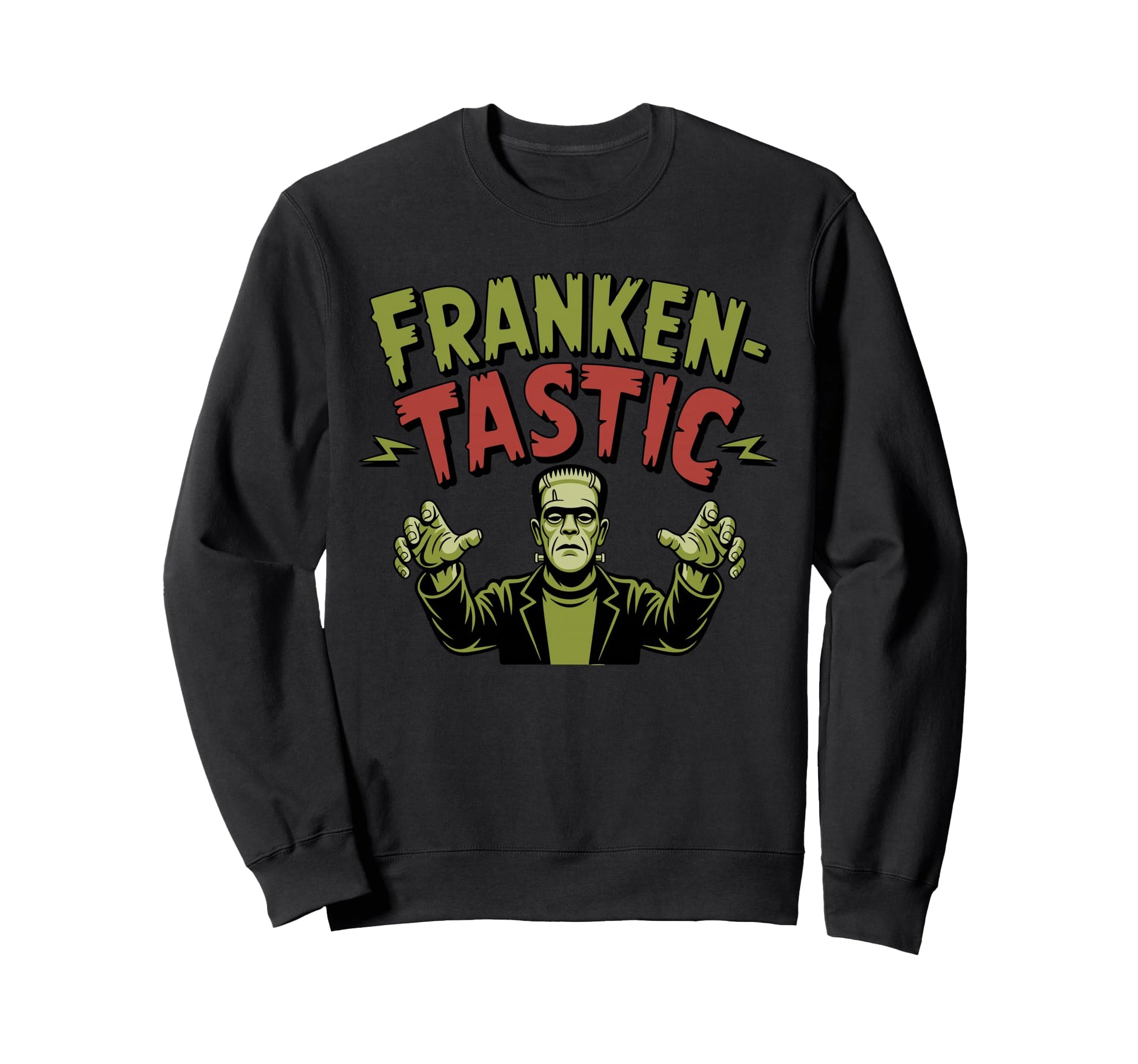 Franken Tastic Monster Scary Movie Sweatshirt - Minimalist Print Unisex - T-Shirt, Sweatshirt, Hoodie