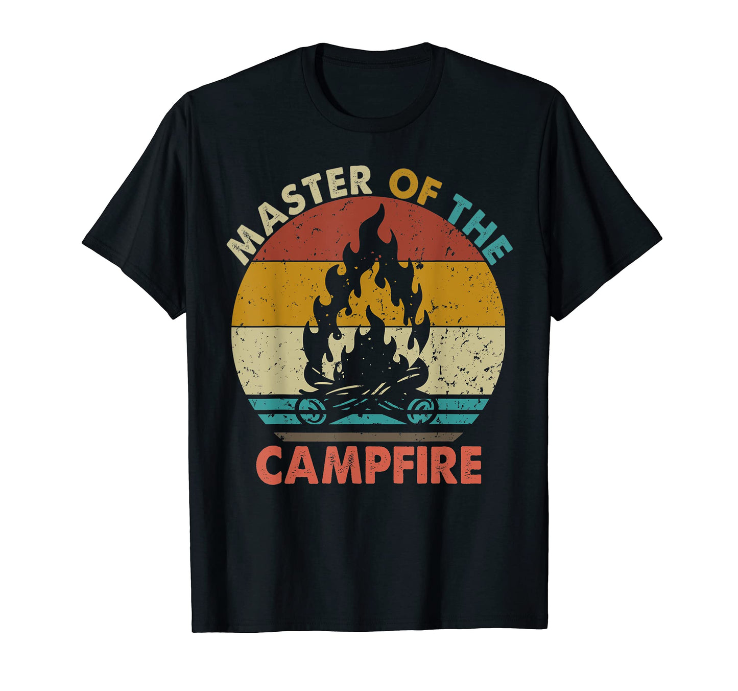 Master Campfire Camping Camper Dad T-Shirt - Minimalist Print Men Women - T-Shirt, Sweatshirt, Hoodie