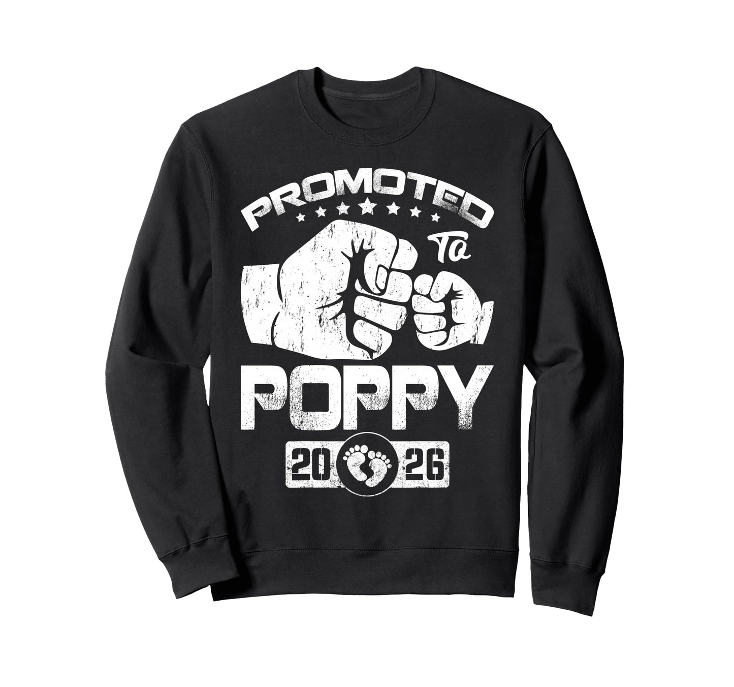 Promoted To Poppy Est 2026 Grandparents Sweatshirt - Graphic Print Unisex - T-Shirt, Sweatshirt, Hoodie