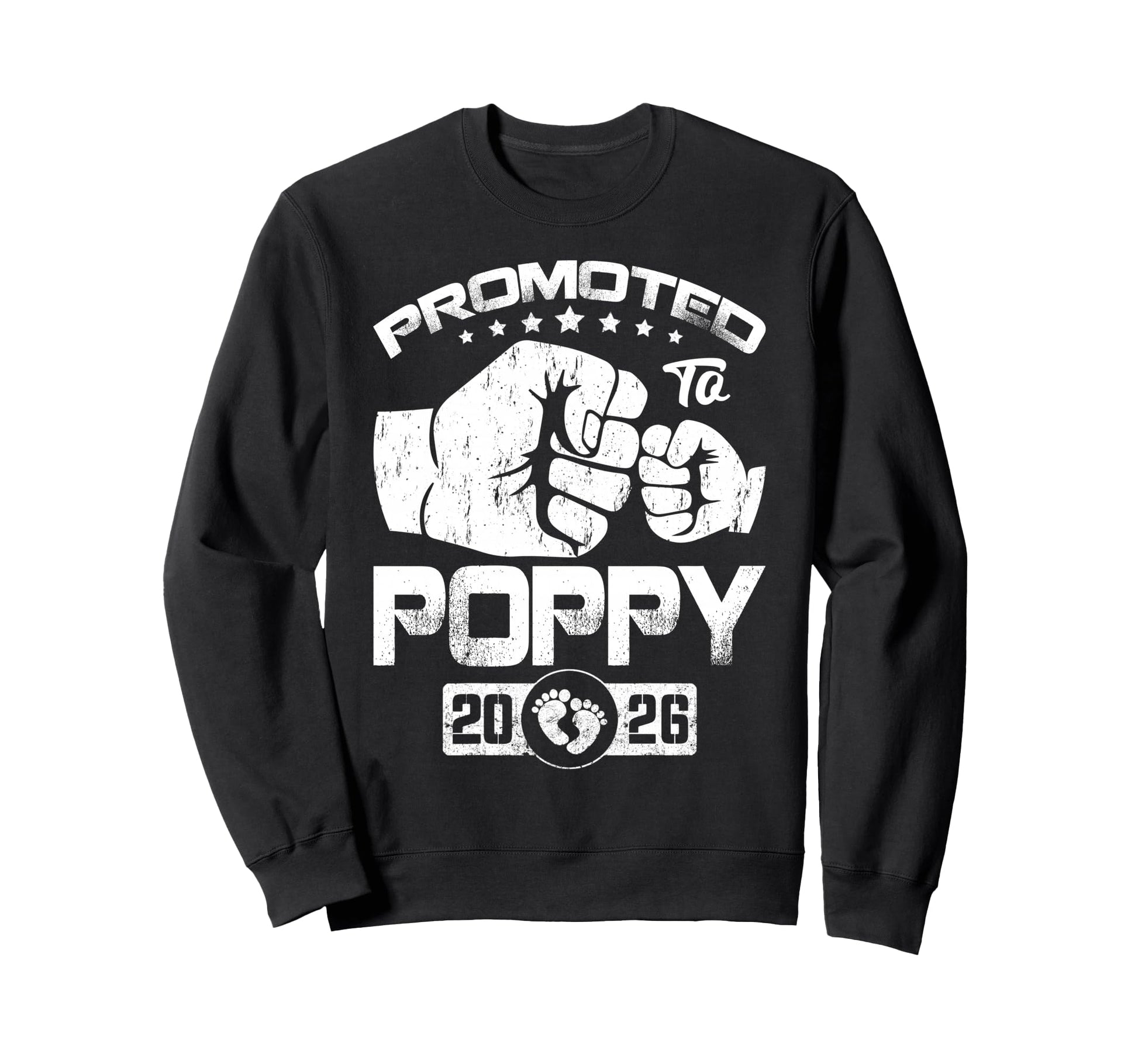 Promoted To Poppy Est 2026 Grandparents Sweatshirt - Graphic Print Unisex - T-Shirt, Sweatshirt, Hoodie