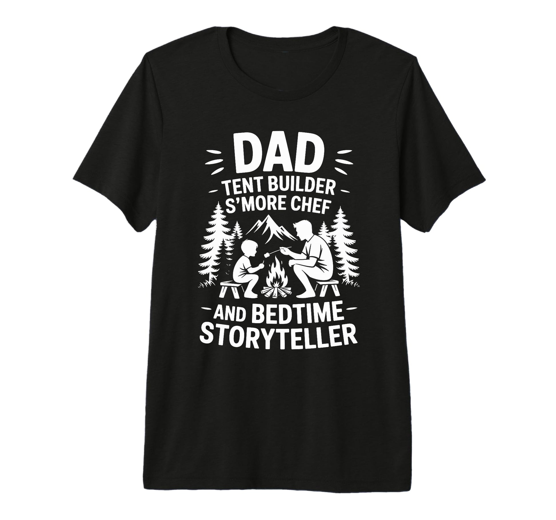 Funny Camping Dad Camper And Nature T-Shirt - Custom Art Print Unisex - T-Shirt, Sweatshirt, Hoodie