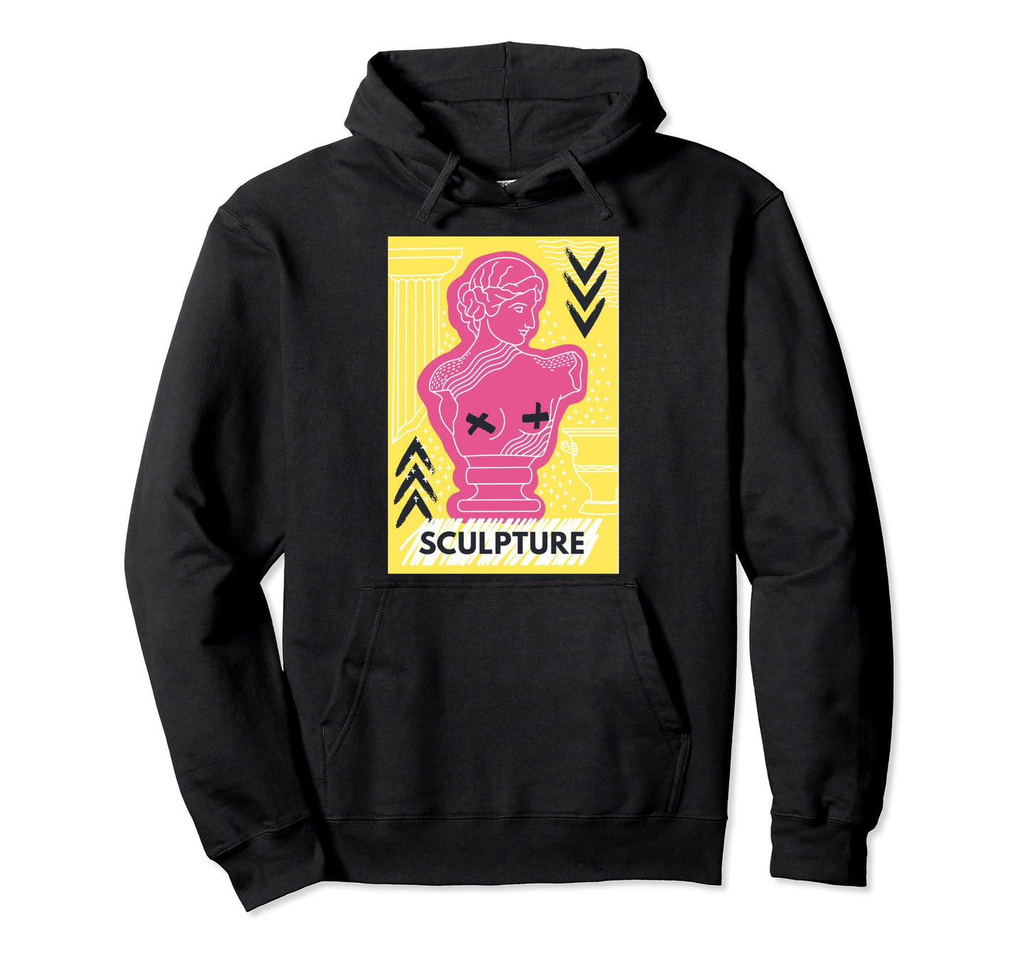 Abstract Art Statue Pop Art Modern Hoodie - Custom Art Print Men Women - T-Shirt, Sweatshirt, Hoodie