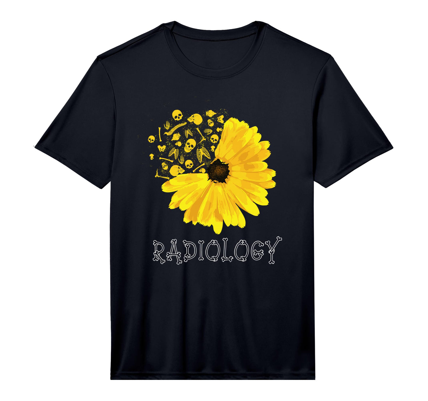 Radiology Sunflower Tech T-Shirt - Fun Novelty Design for Adults - T-Shirt, Sweatshirt, Hoodie