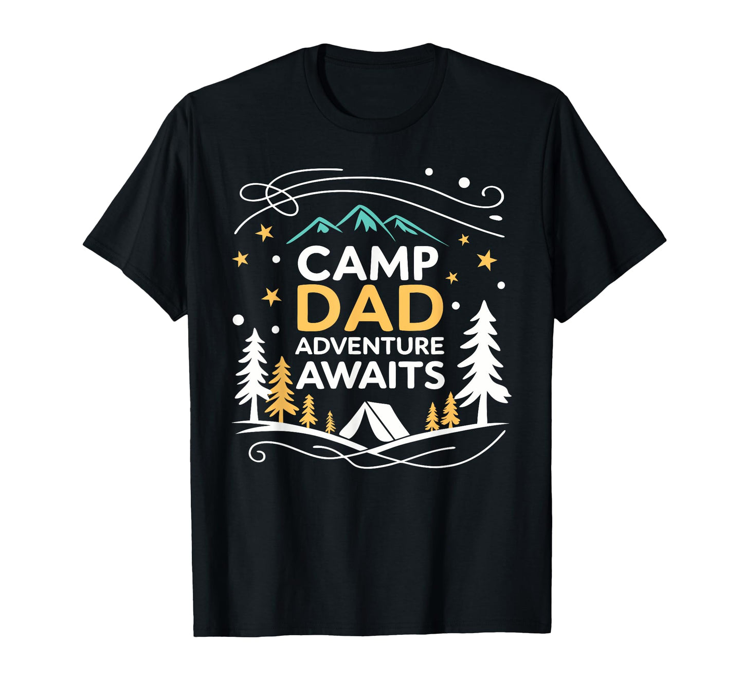Camping Dad Camp Dad Fathers Day T-Shirt - Unique Graphic for Adults - T-Shirt, Sweatshirt, Hoodie