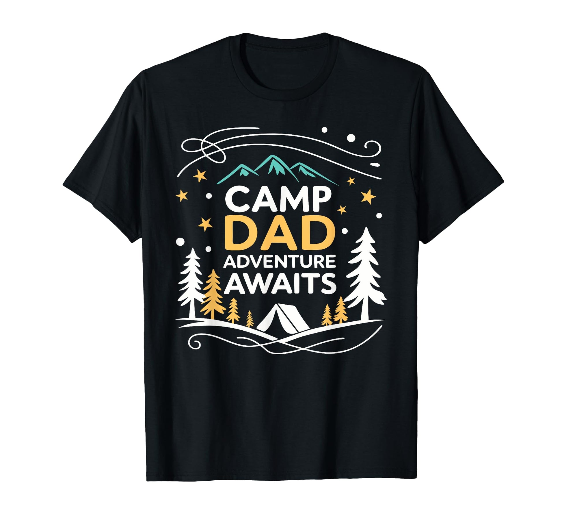 Camping Dad Camp Dad Fathers Day T-Shirt - Unique Graphic for Adults - T-Shirt, Sweatshirt, Hoodie
