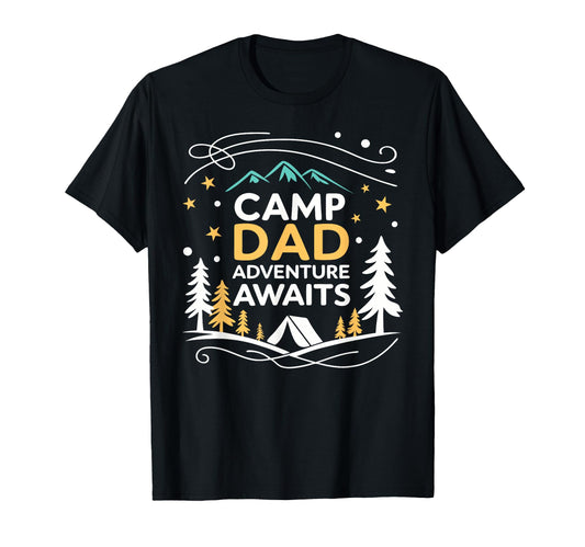 Camping Dad Camp Dad Fathers Day T-Shirt - Unique Graphic for Adults - T-Shirt, Sweatshirt, Hoodie