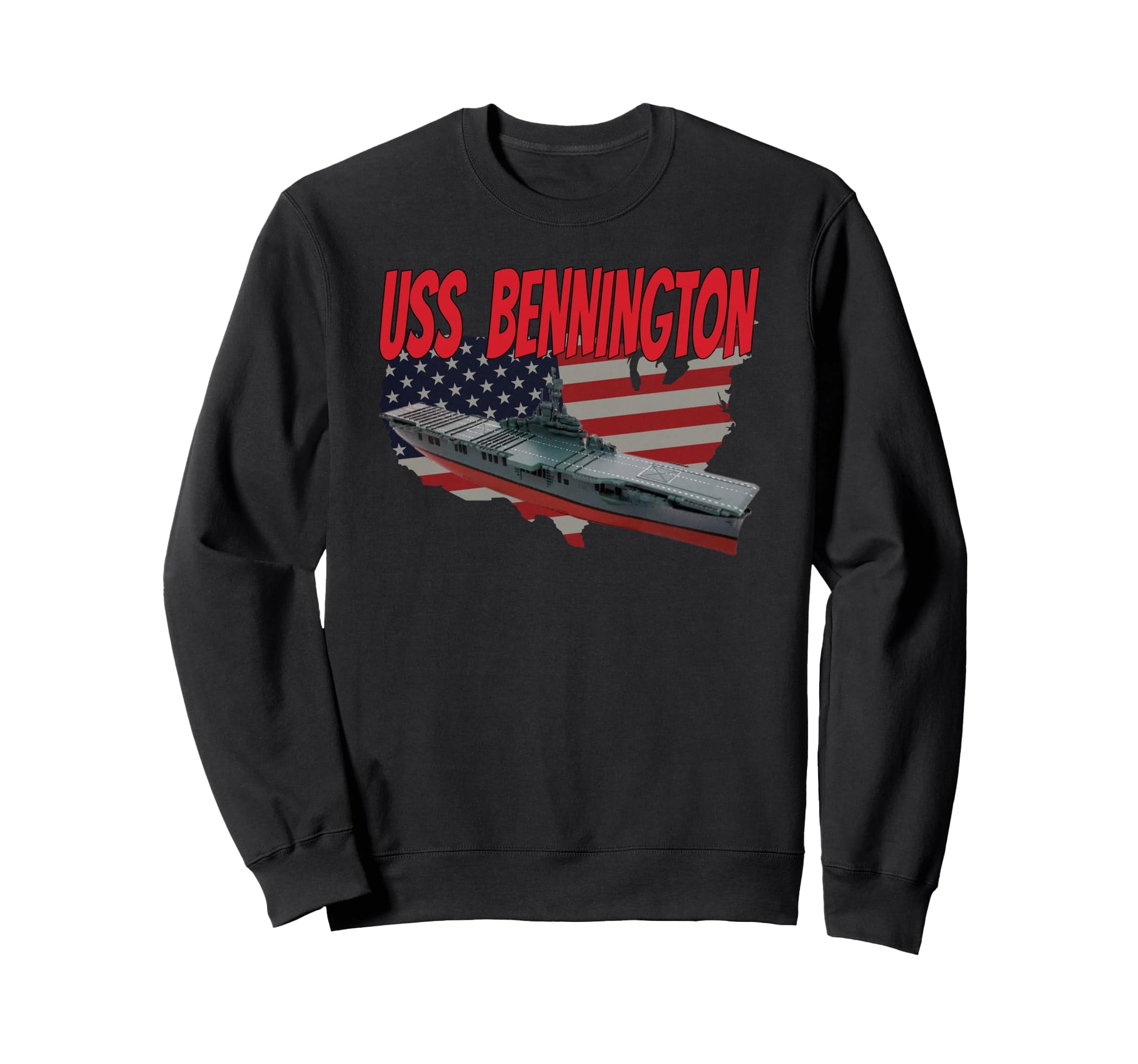 Aircraft Carrier Uss Bennington Cv Sweatshirt - Minimalist Print Men Women - T-Shirt, Sweatshirt, Hoodie