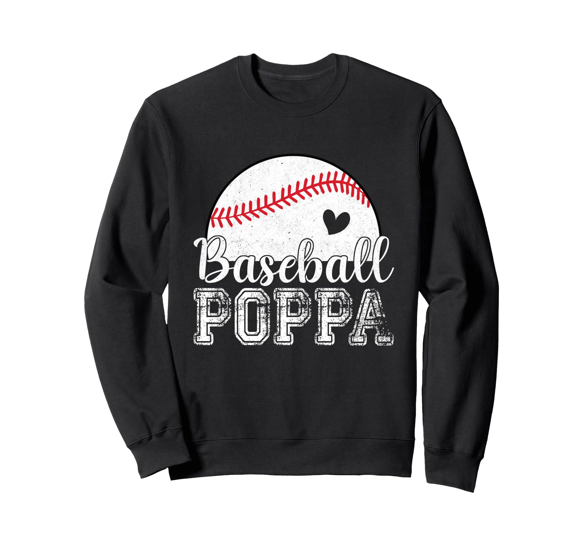Baseball Poppa Gifts Fathers Day Sweatshirt - Minimalist Print for Adults - T-Shirt, Sweatshirt, Hoodie