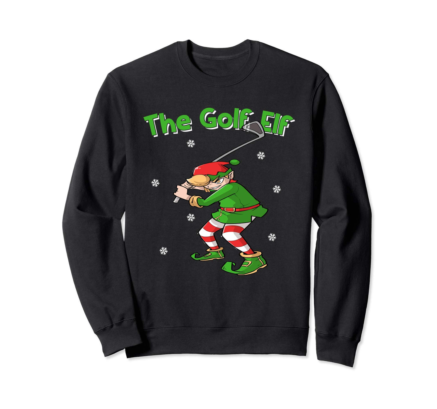 Golf Elf Golfing Lover Golfer Sweatshirt - Minimalist Print for Adults - T-Shirt, Sweatshirt, Hoodie