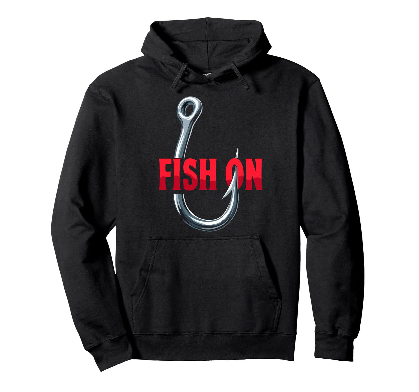 Fish Fishing Hook Fish Fun Hoodie - Casual Everyday Wear Men Women - T-Shirt, Sweatshirt, Hoodie
