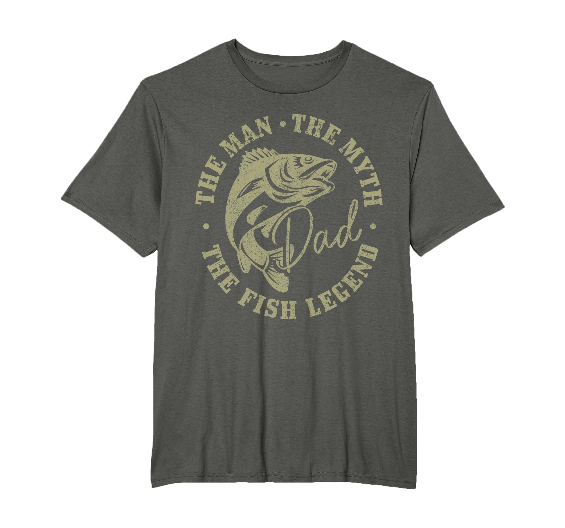 Fishing Dad Myth Fish Legend T-Shirt - Casual Everyday Wear Men Women - T-Shirt, Sweatshirt, Hoodie