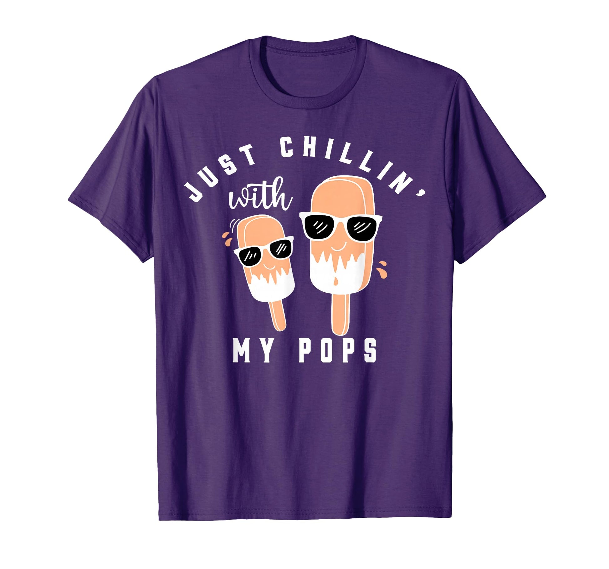 Just Chillin My Pops Funny T-Shirt - Aesthetic Graphic for Adults - T-Shirt, Sweatshirt, Hoodie