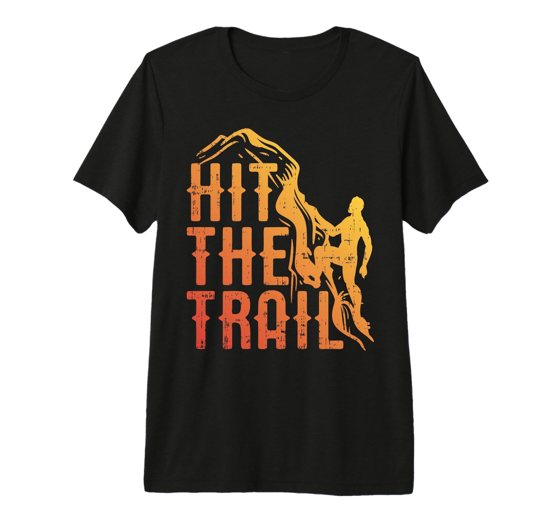 Hit Trail Funny Summer Vacation Camper T-Shirt - Minimalist Print Unisex - T-Shirt, Sweatshirt, Hoodie