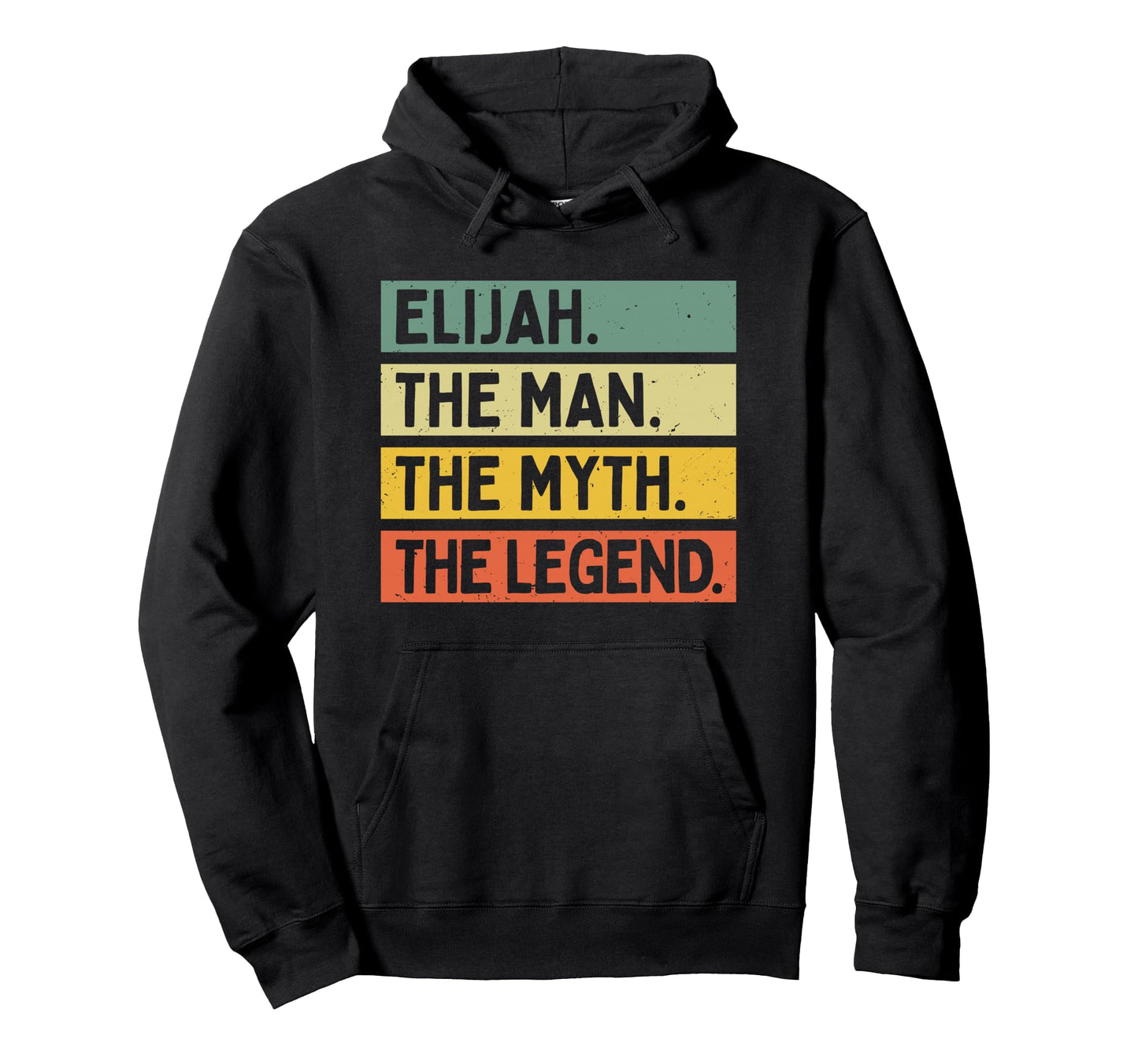 Elijah Myth Legend Funny Personalized Hoodie - Graphic Print for Adults - T-Shirt, Sweatshirt, Hoodie