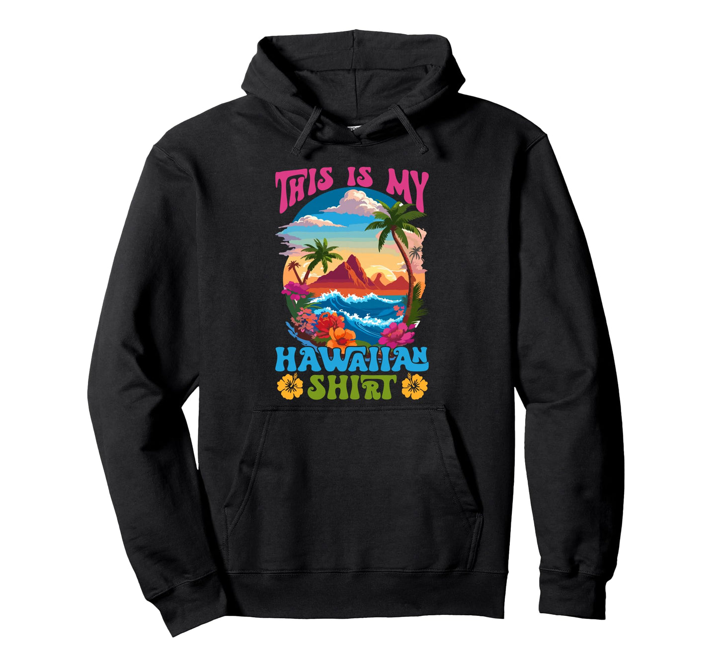Sunrise Sunburn Sunset Repeat Tropical Hoodie - Custom Art Print Unisex - T-Shirt, Sweatshirt, Hoodie