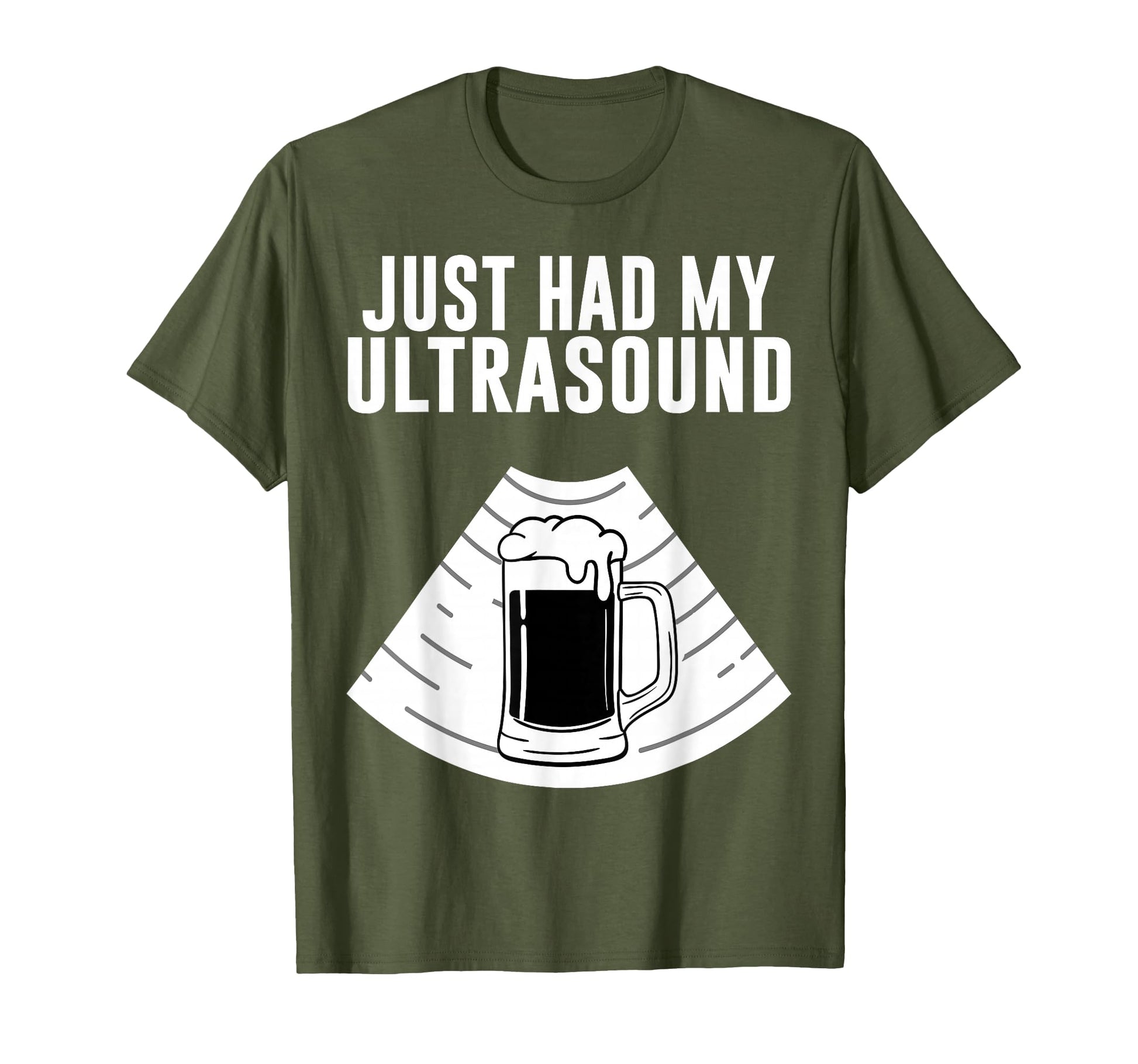 Fat Beer Belly Costume Pregnant Just T-Shirt - Novelty Apparel for Adults - T-Shirt, Sweatshirt, Hoodie