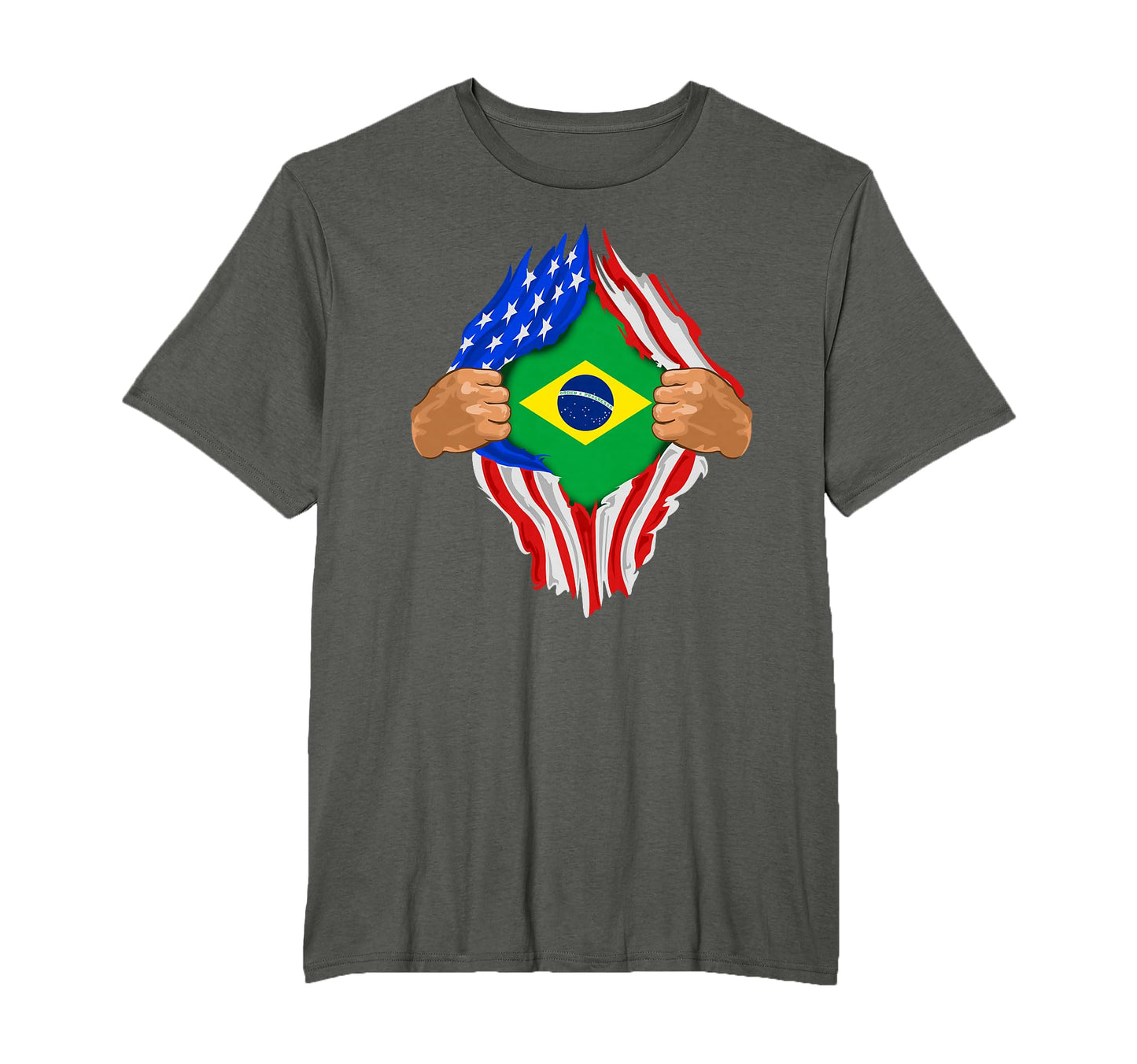 Brazilian Blood Inside Me Brazil Flag T-Shirt - Unique Graphic for Adults - T-Shirt, Sweatshirt, Hoodie