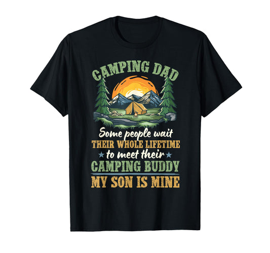 Camping Dad Camping Buddies Dad And T-Shirt - Aesthetic Graphic Men Women - T-Shirt, Sweatshirt, Hoodie
