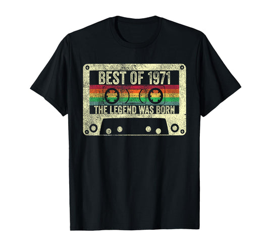 Best 1971 55Th Birthday Gift 55 Years T-Shirt - Graphic Print for Adults - T-Shirt, Sweatshirt, Hoodie