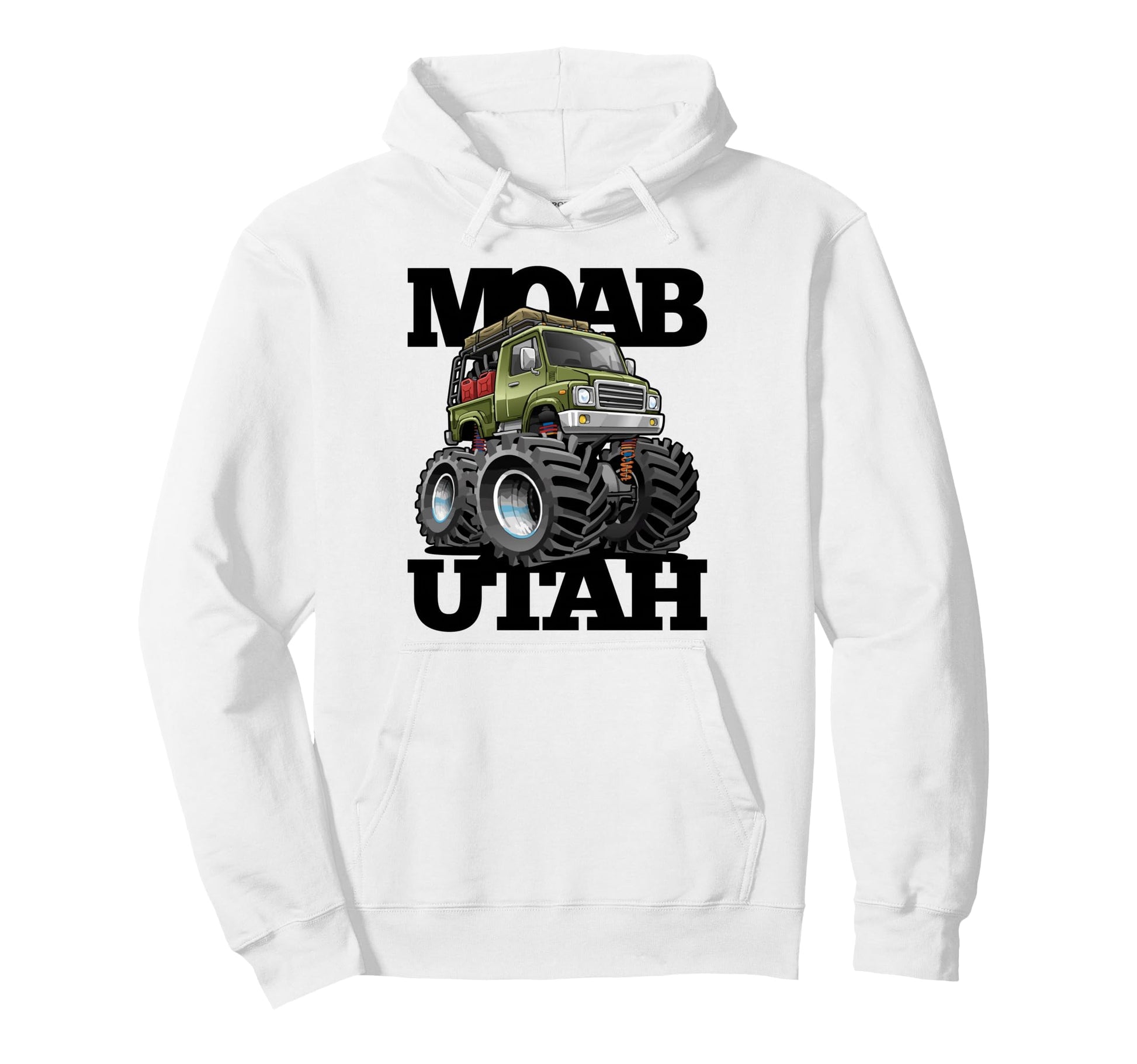 Moab Utah 4X4 Offroad Overlanding Rv Hoodie - Novelty Apparel for Adults - T-Shirt, Sweatshirt, Hoodie