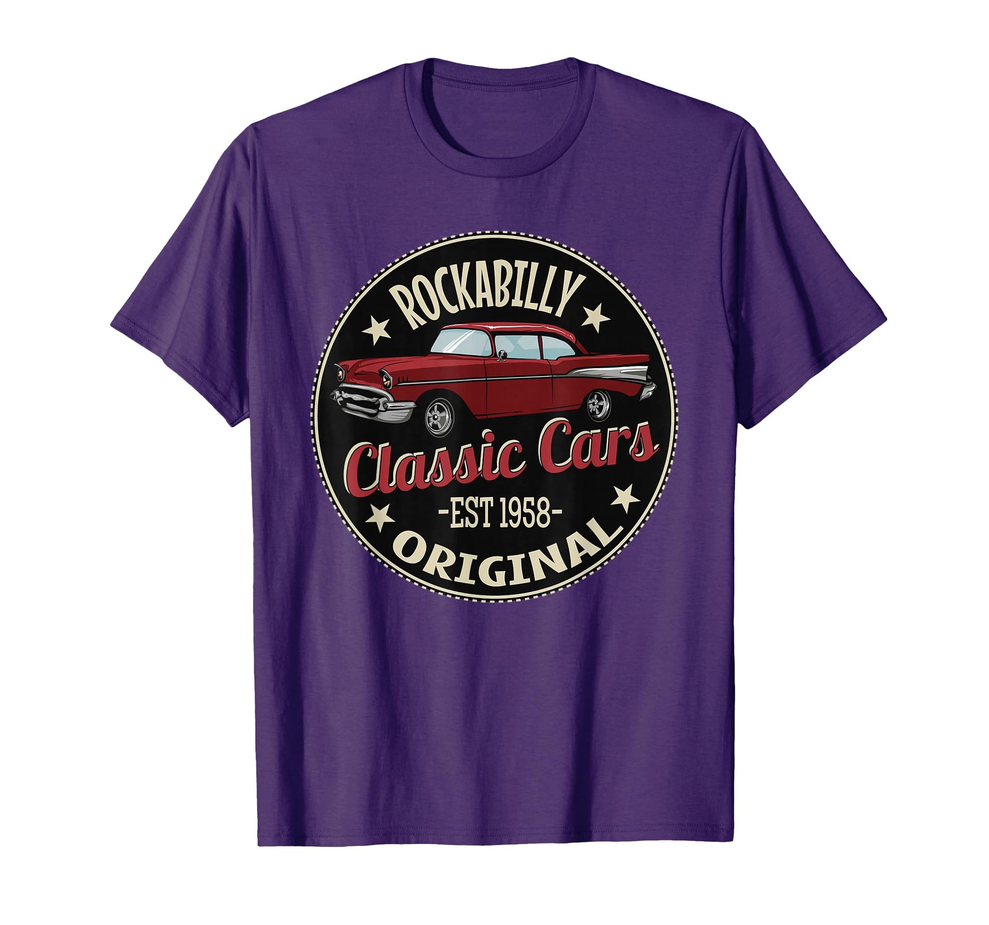 Car 50S Rockabilly American Cars T-Shirt - Novelty Apparel for Adults - T-Shirt, Sweatshirt, Hoodie