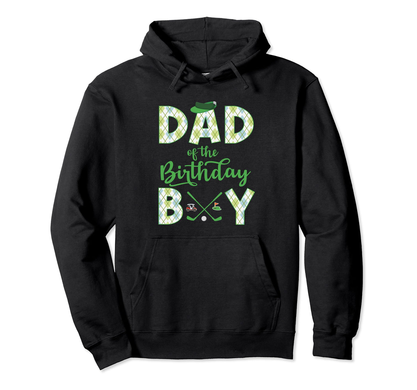 Dad Birthday Hole One Golf Sport Hoodie - Aesthetic Graphic for Adults - T-Shirt, Sweatshirt, Hoodie